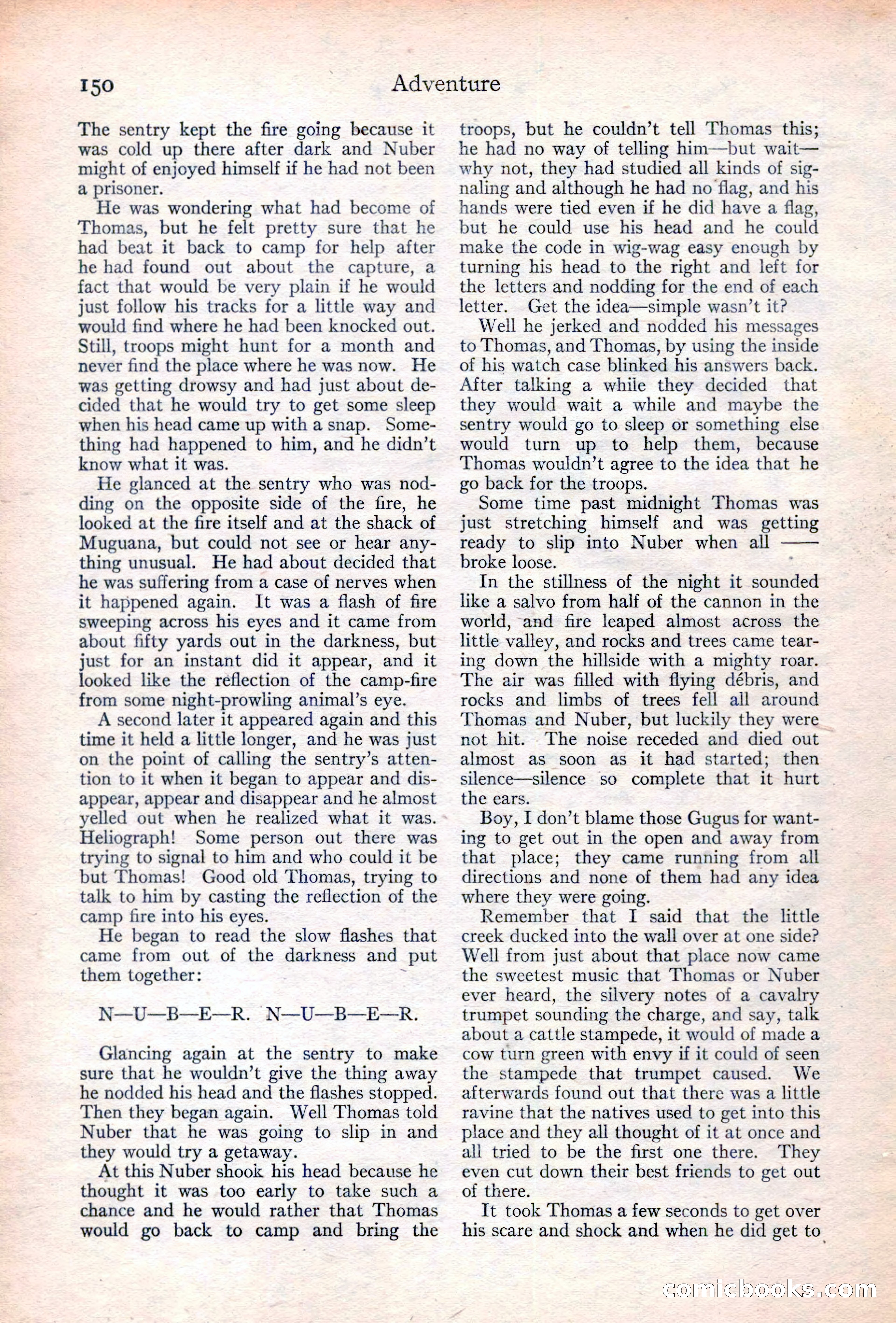 Adventure Magazine Cover, June 20, 1923 — page 152 of 196