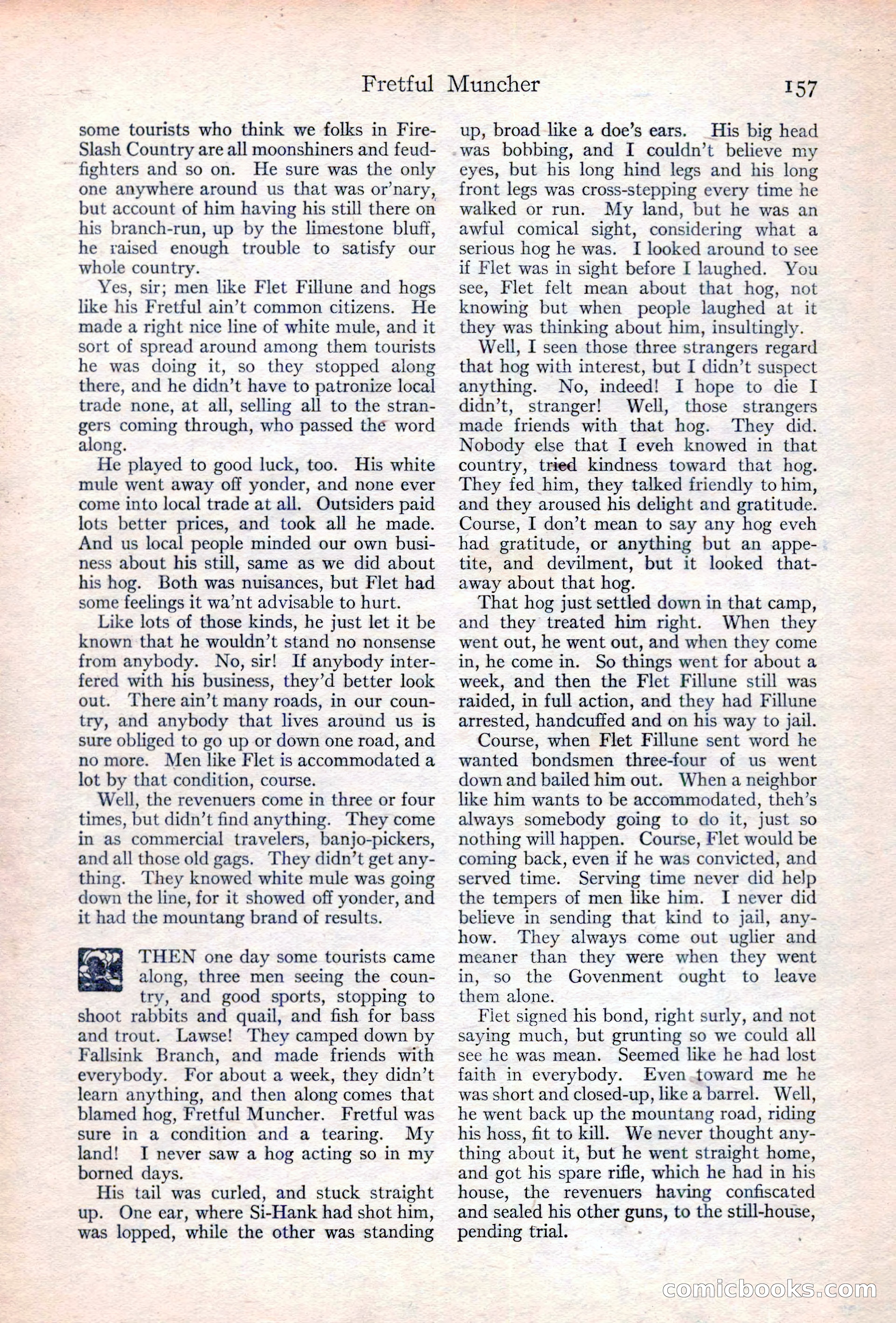 Adventure Magazine Cover, June 20, 1923 — page 159 of 196