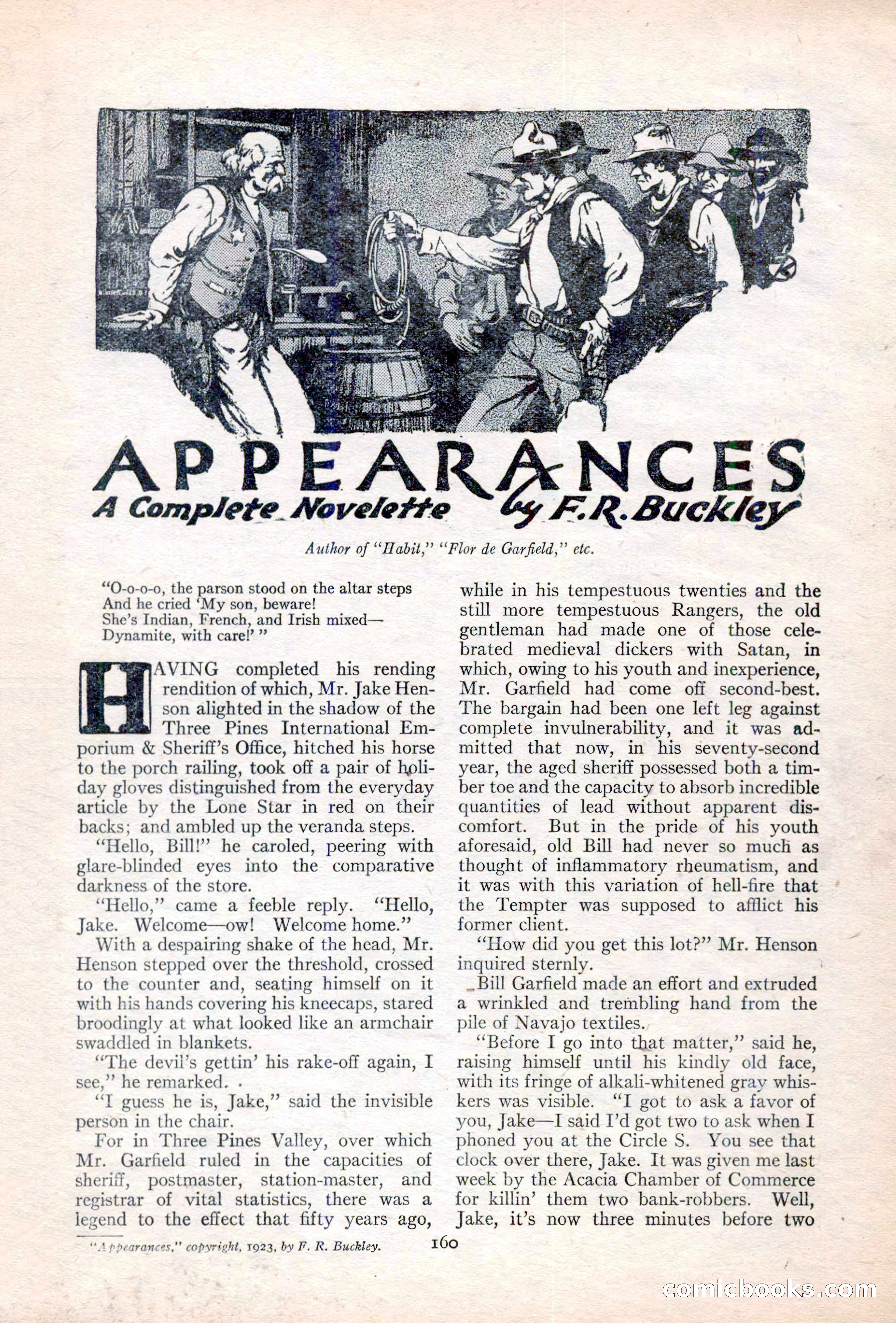 Adventure Magazine Cover, June 20, 1923 — page 162 of 196