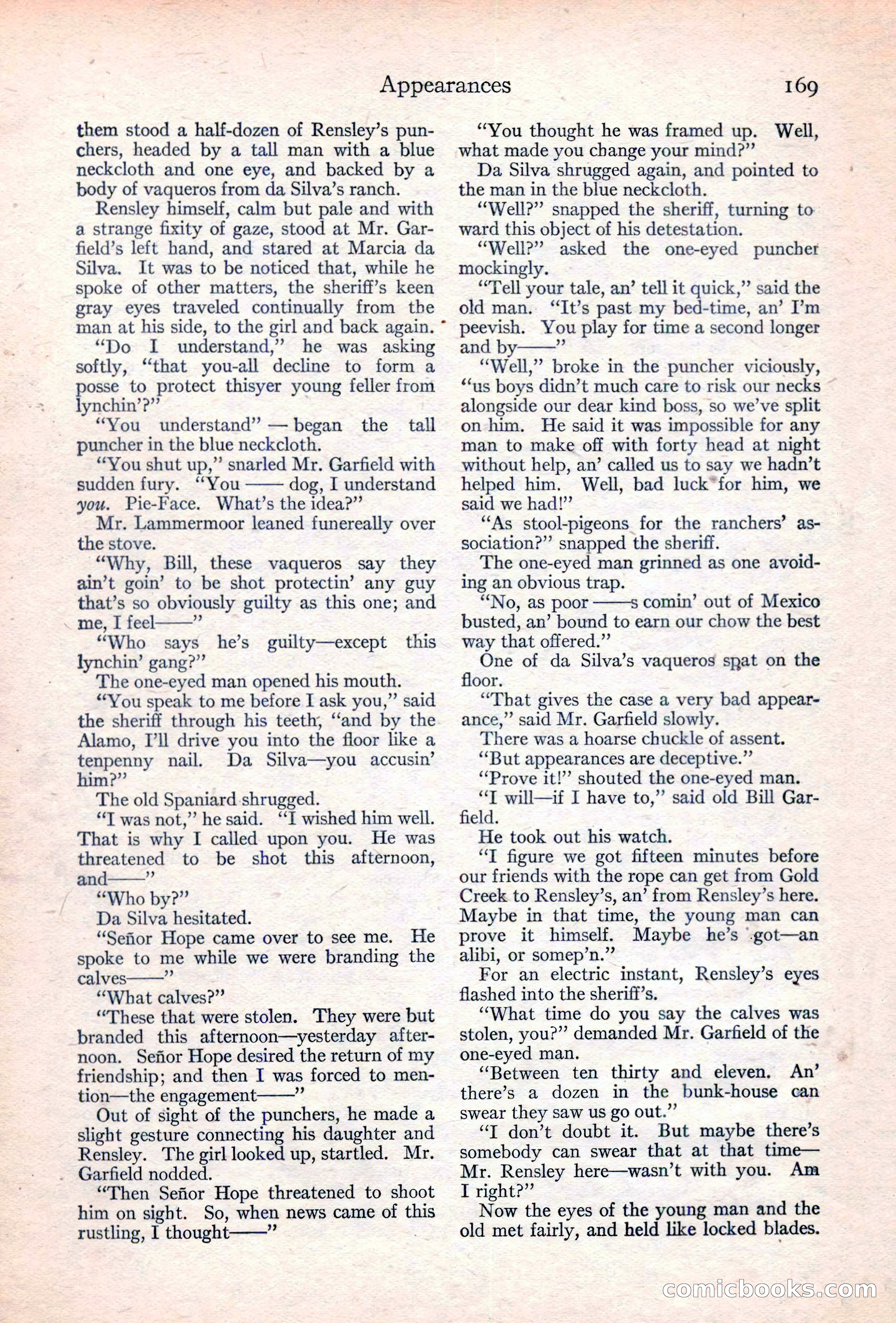 Adventure Magazine Cover, June 20, 1923 — page 171 of 196