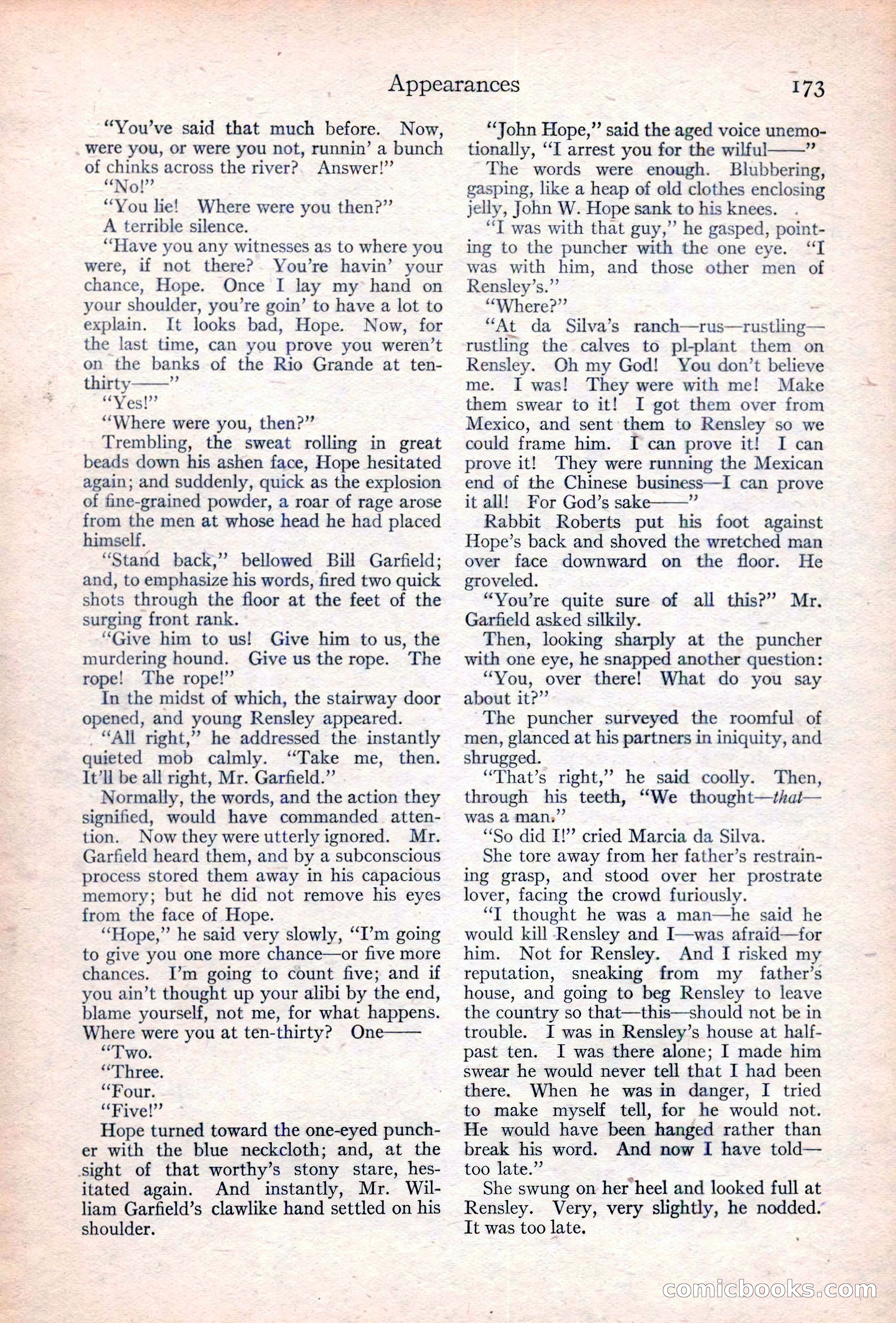 Adventure Magazine Cover, June 20, 1923 — page 175 of 196
