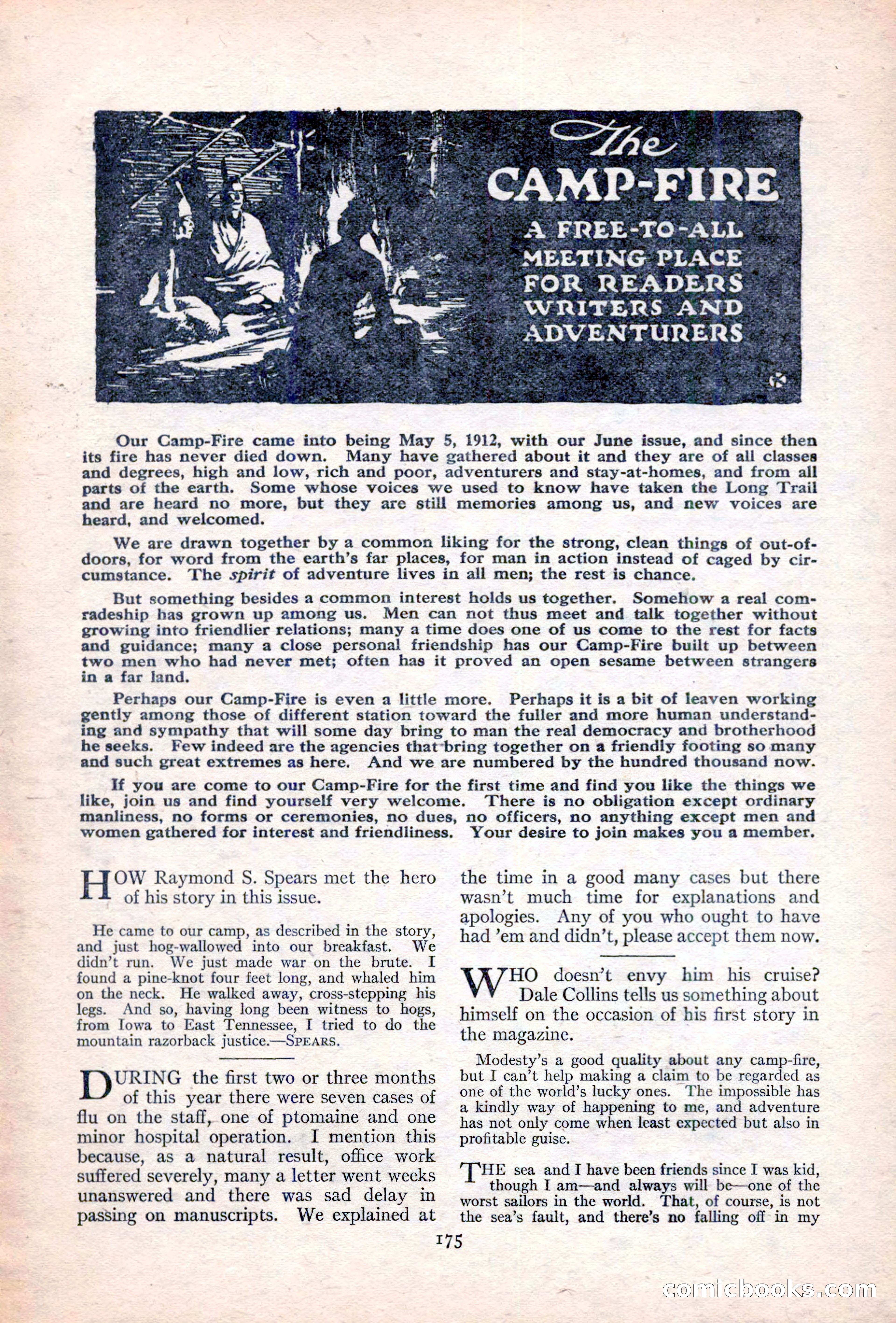 Adventure Magazine Cover, June 20, 1923 — page 177 of 196