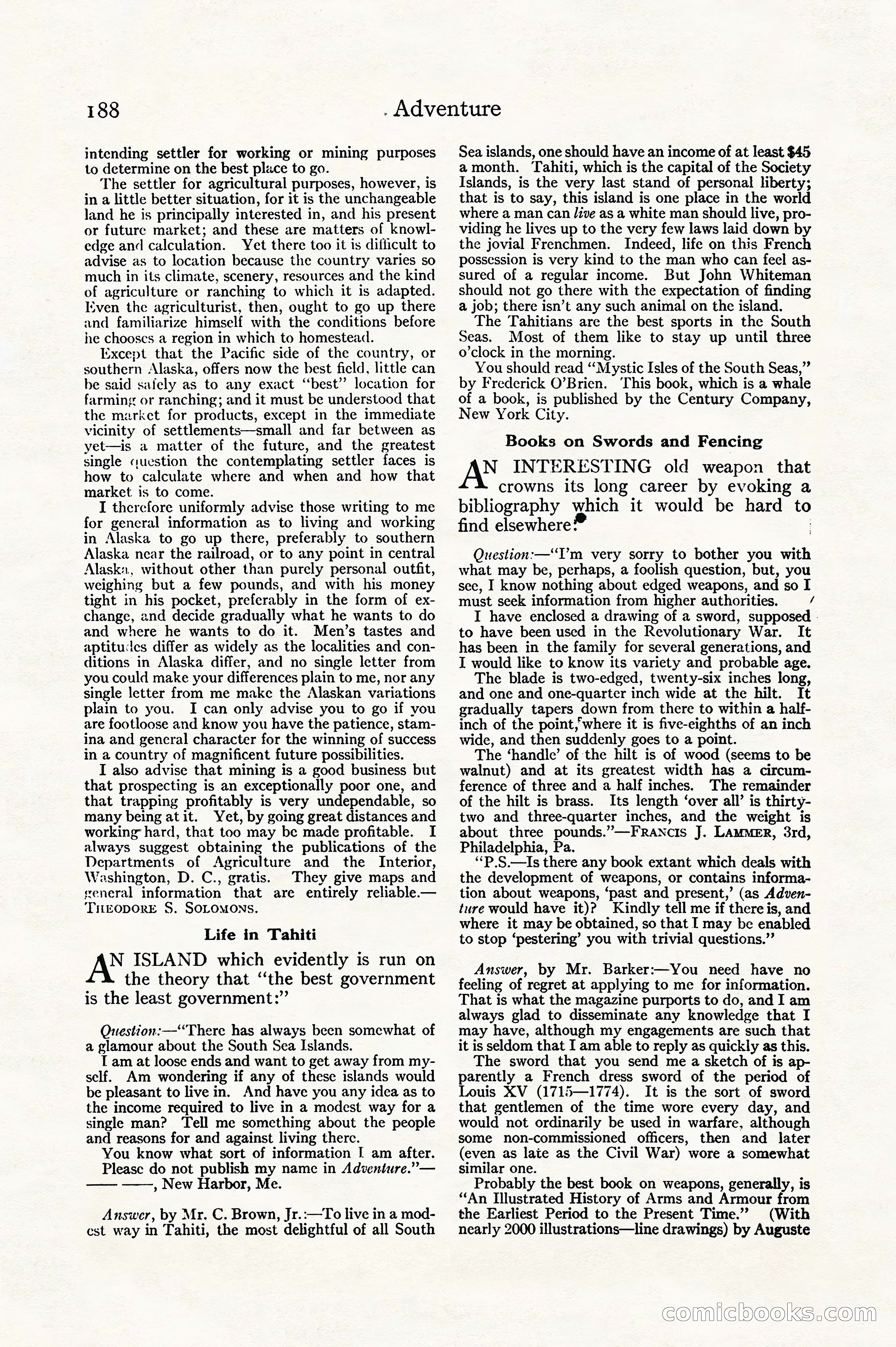 Adventure Magazine Cover — page 212 of 218