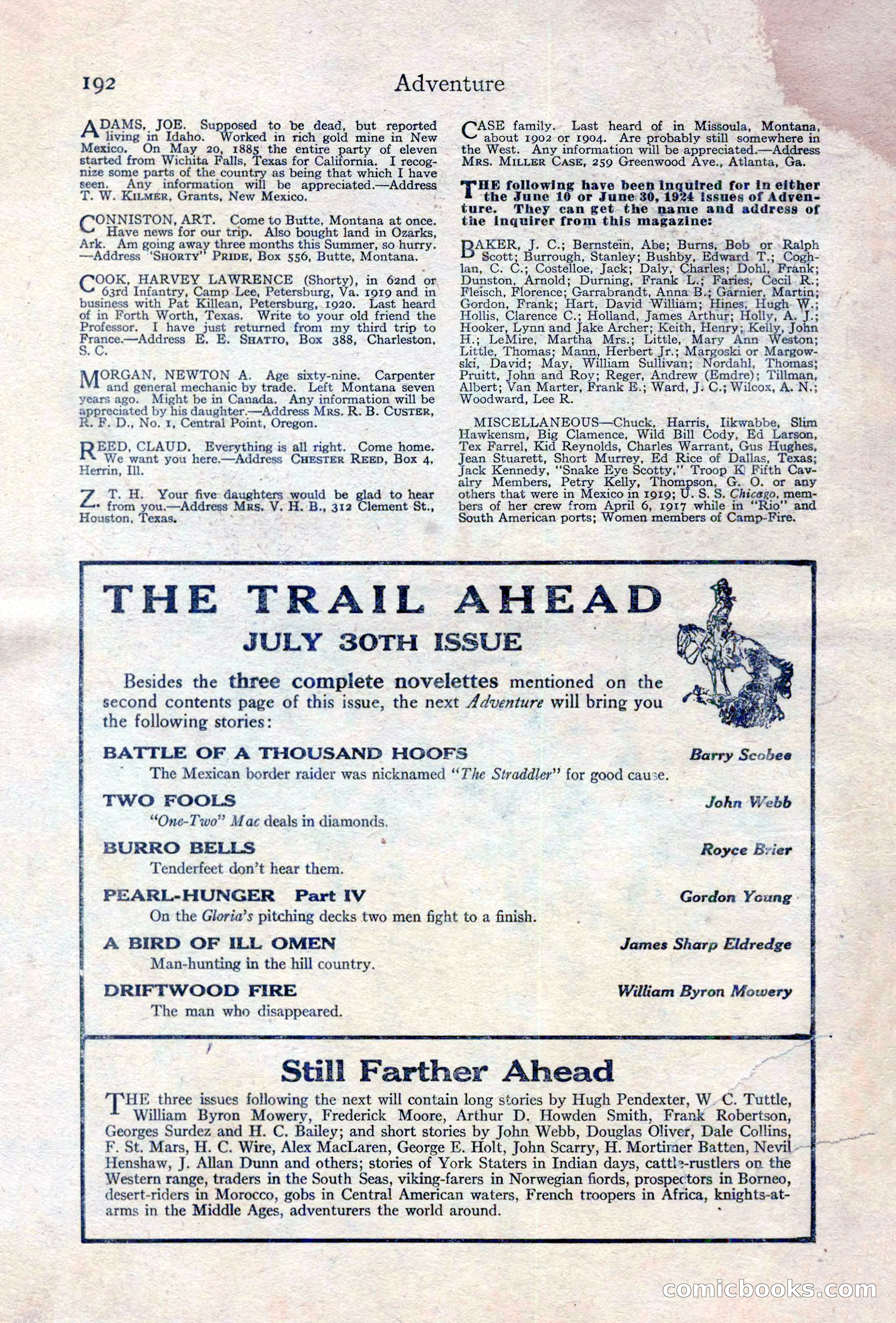Adventure Magazine Cover — page 206 of 208