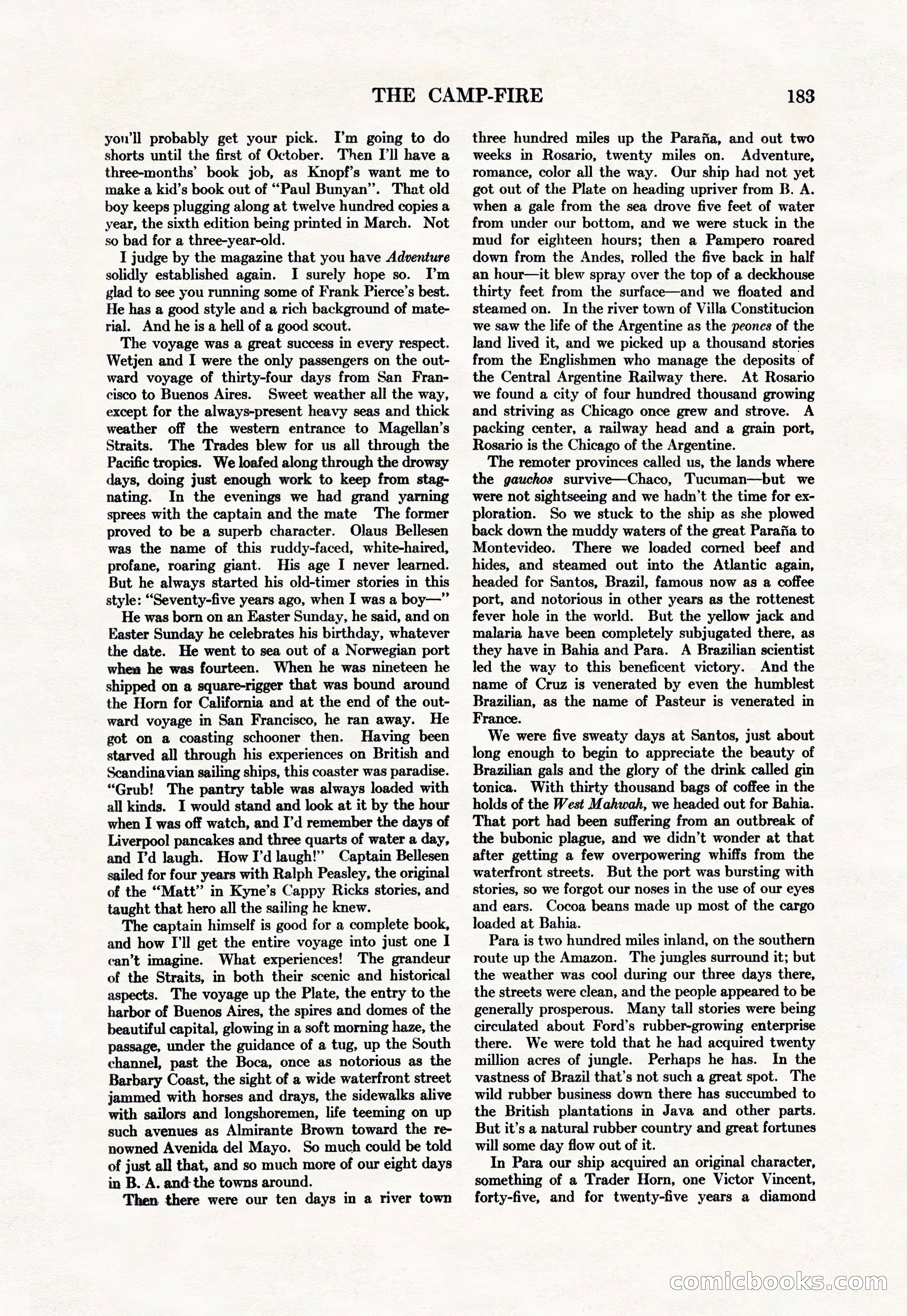 Adventure Magazine Cover — page 185 of 194