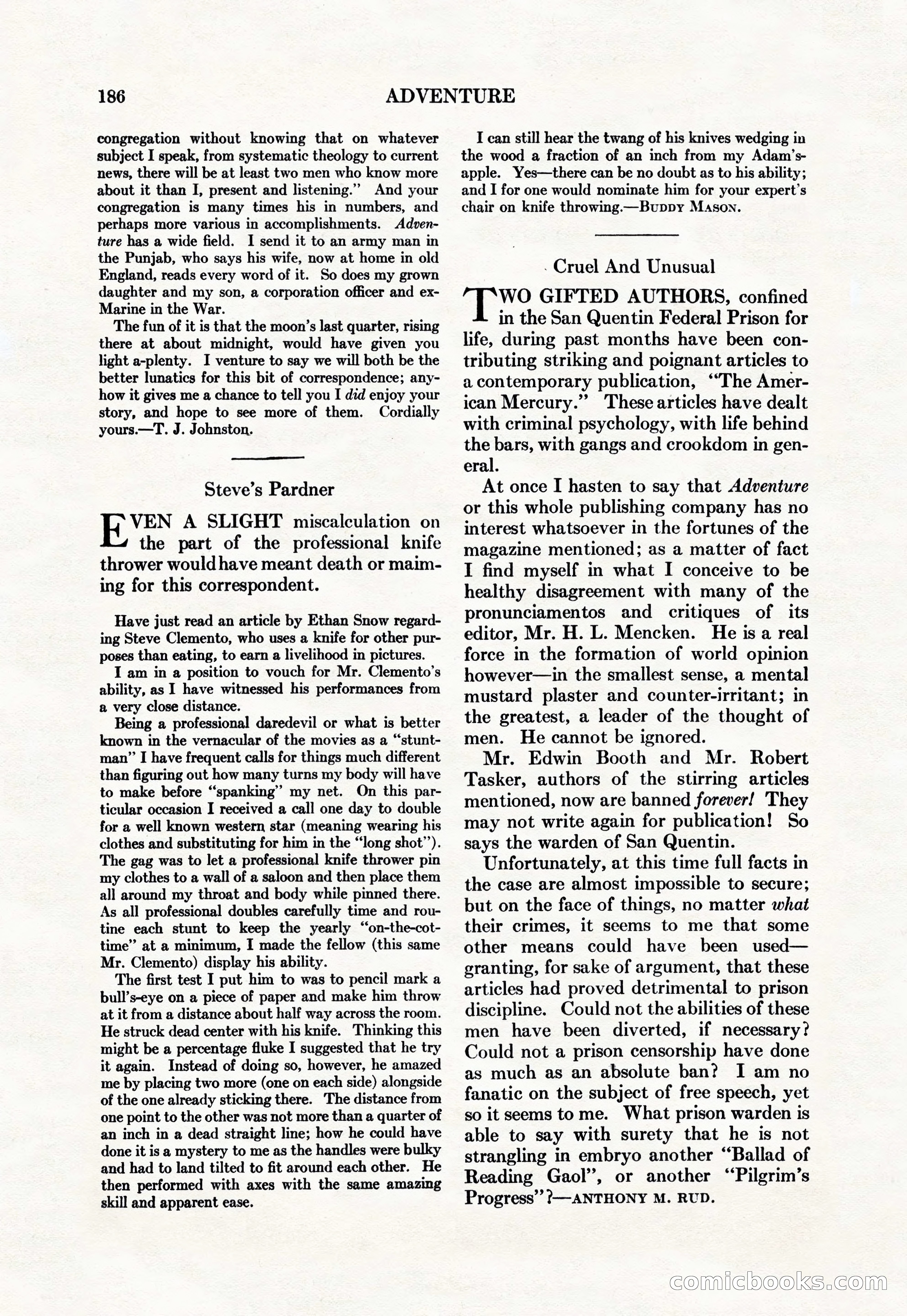 Adventure Magazine Cover — page 188 of 194