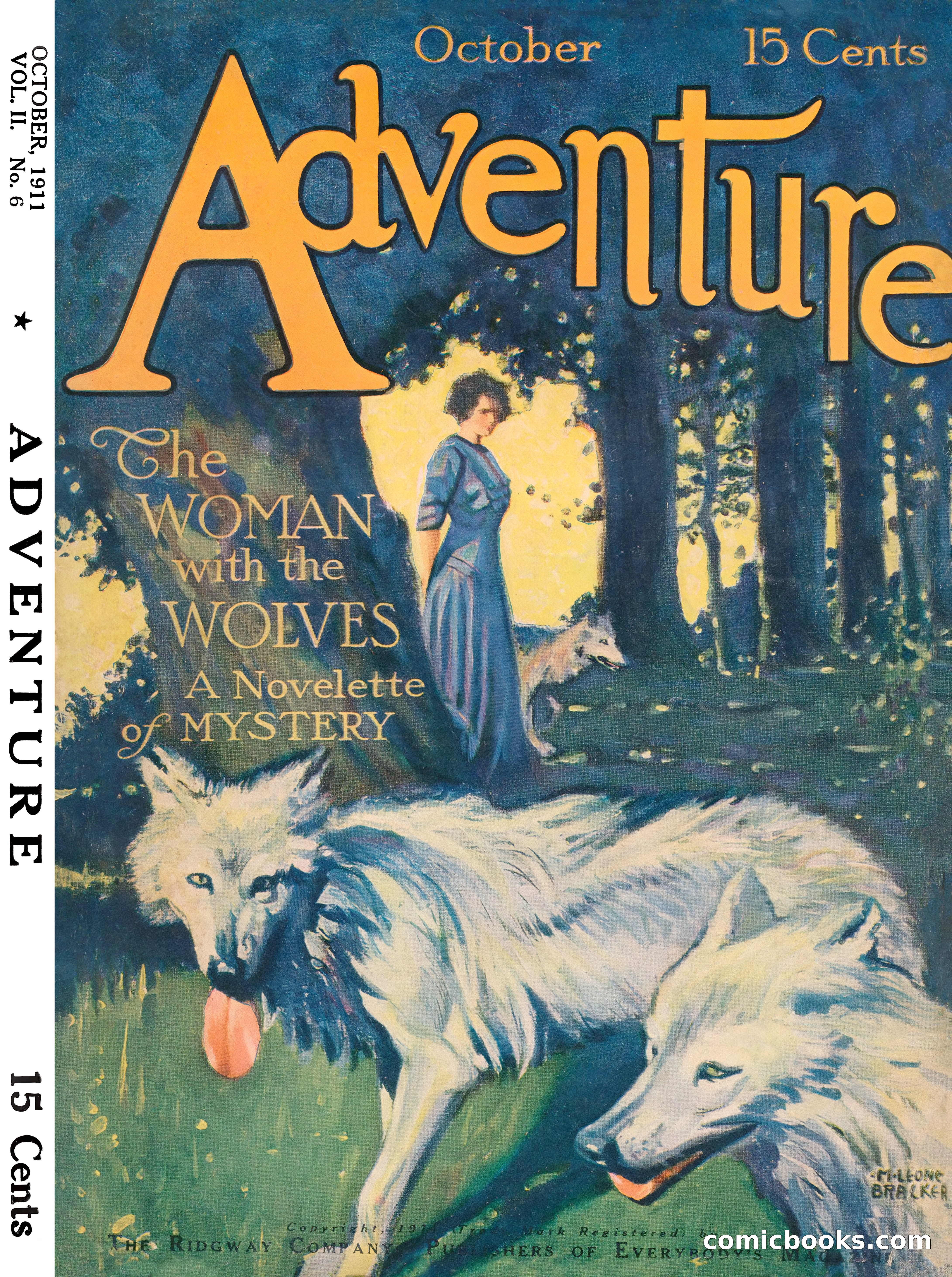 Adventure Magazine Cover, October 1911 — page 1 of 196