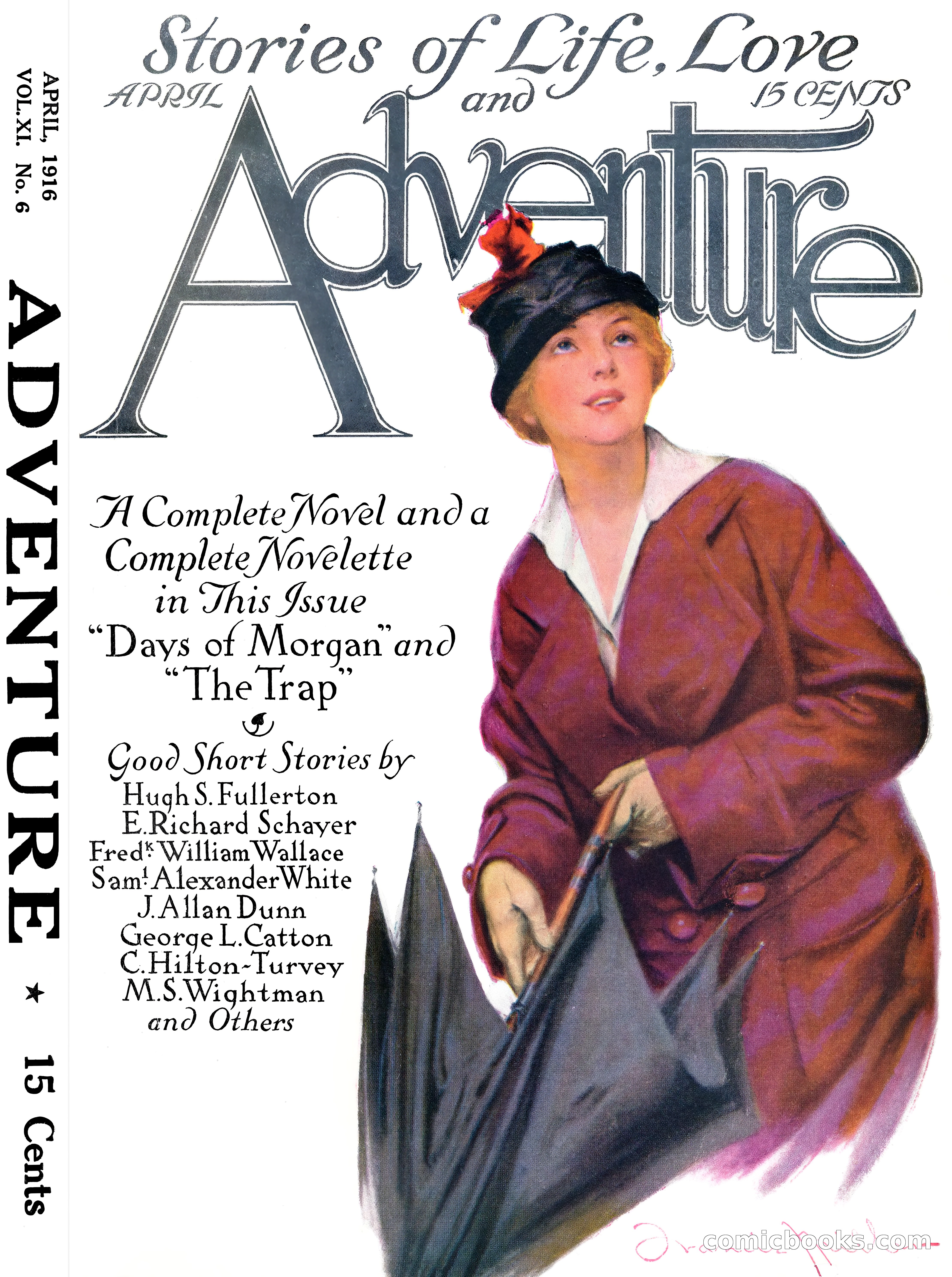 Adventure Magazine Cover, April 1916 — page 1 of 228