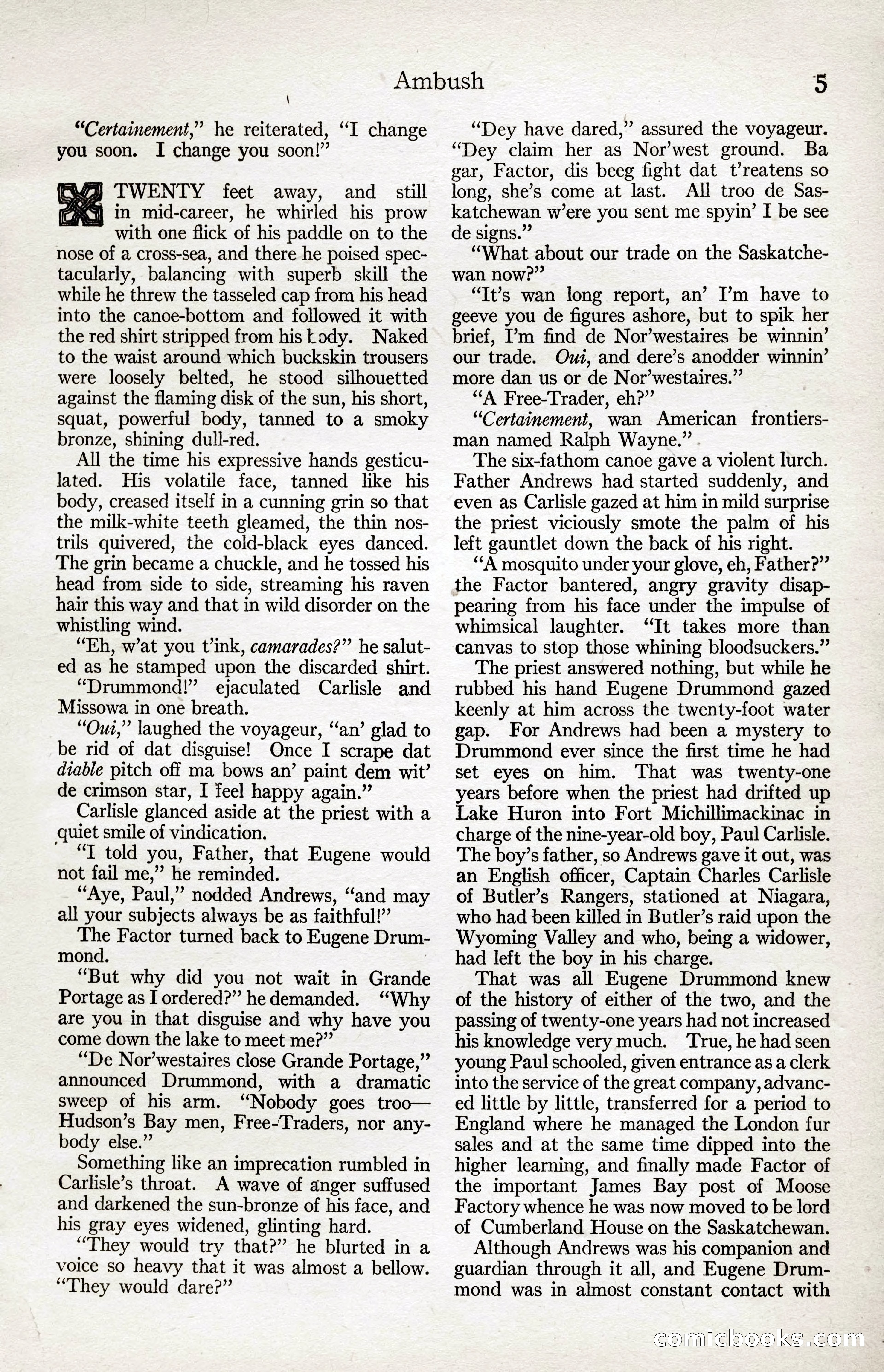 Adventure Magazine Cover, April 3, 1918 — page 7 of 194