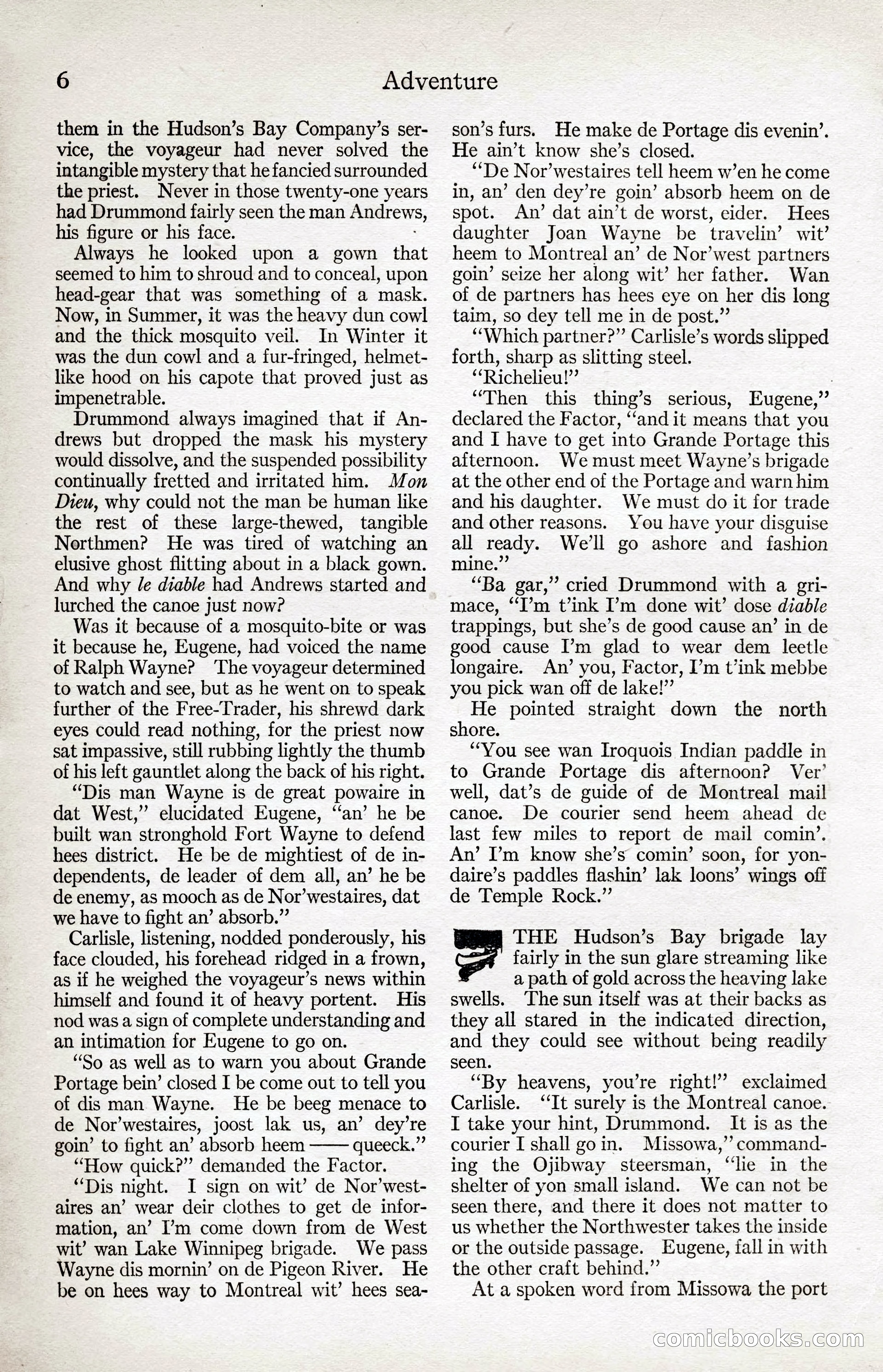 Adventure Magazine Cover, April 3, 1918 — page 8 of 194