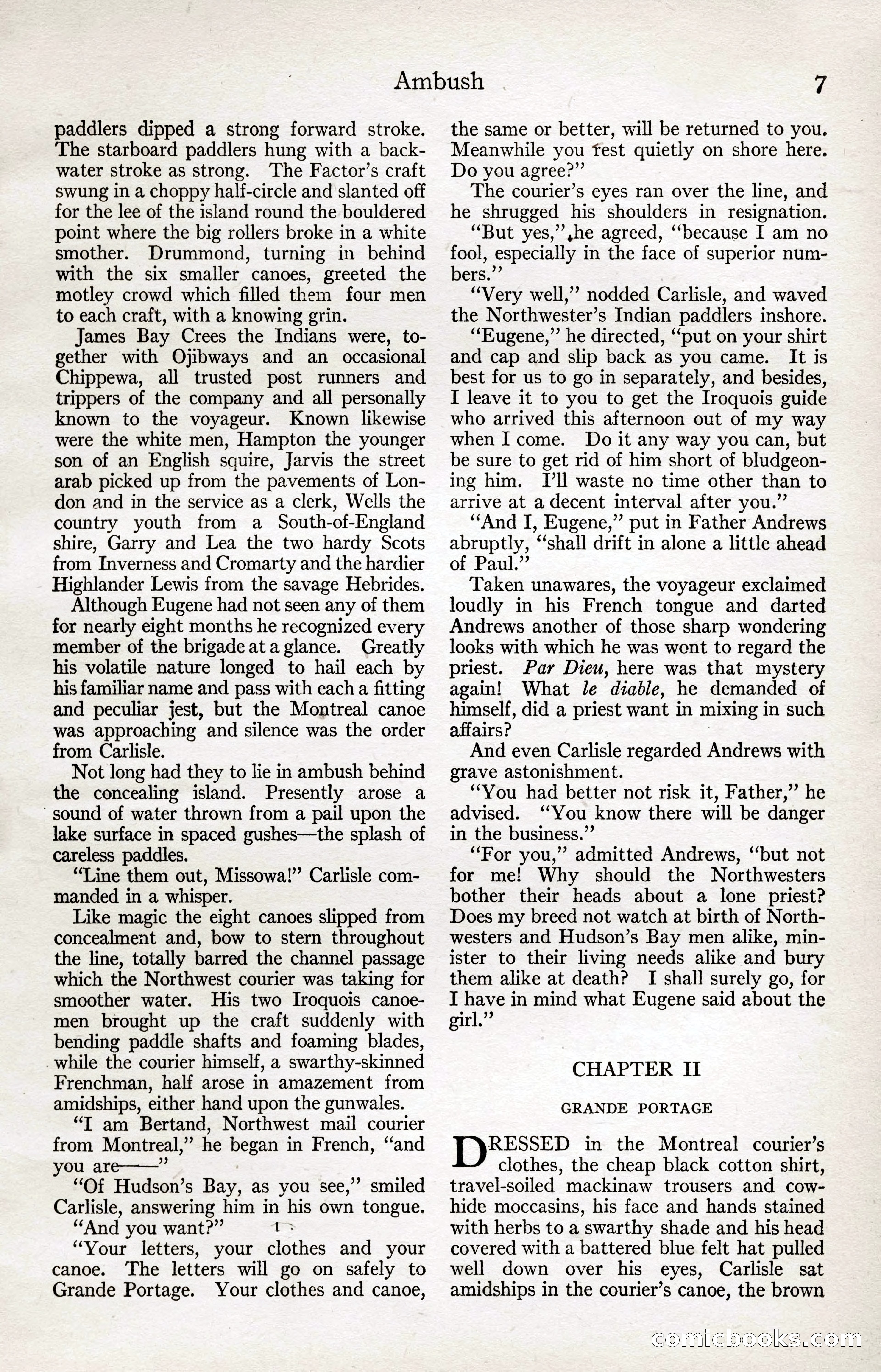 Adventure Magazine Cover, April 3, 1918 — page 9 of 194