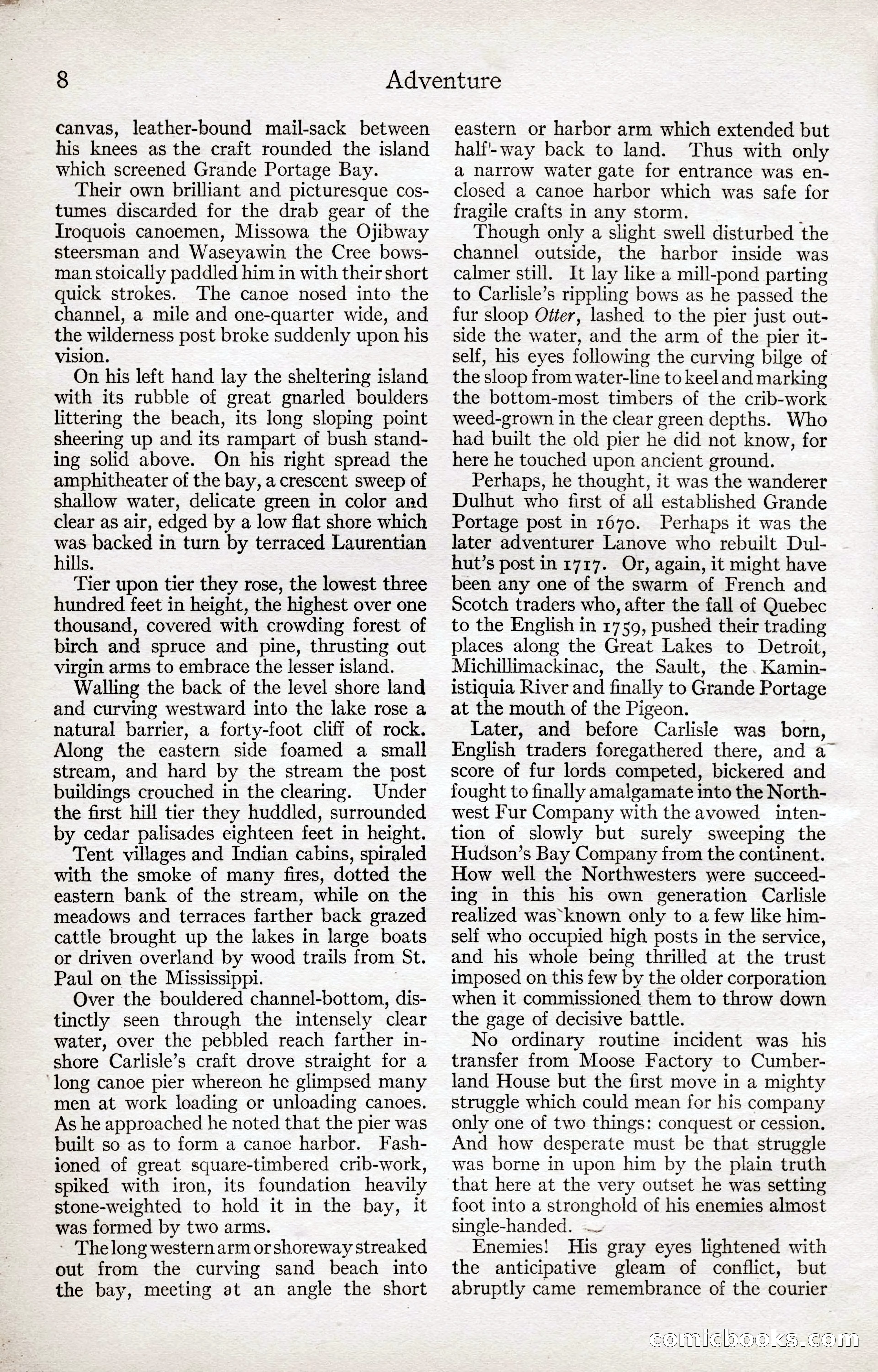 Adventure Magazine Cover, April 3, 1918 — page 10 of 194
