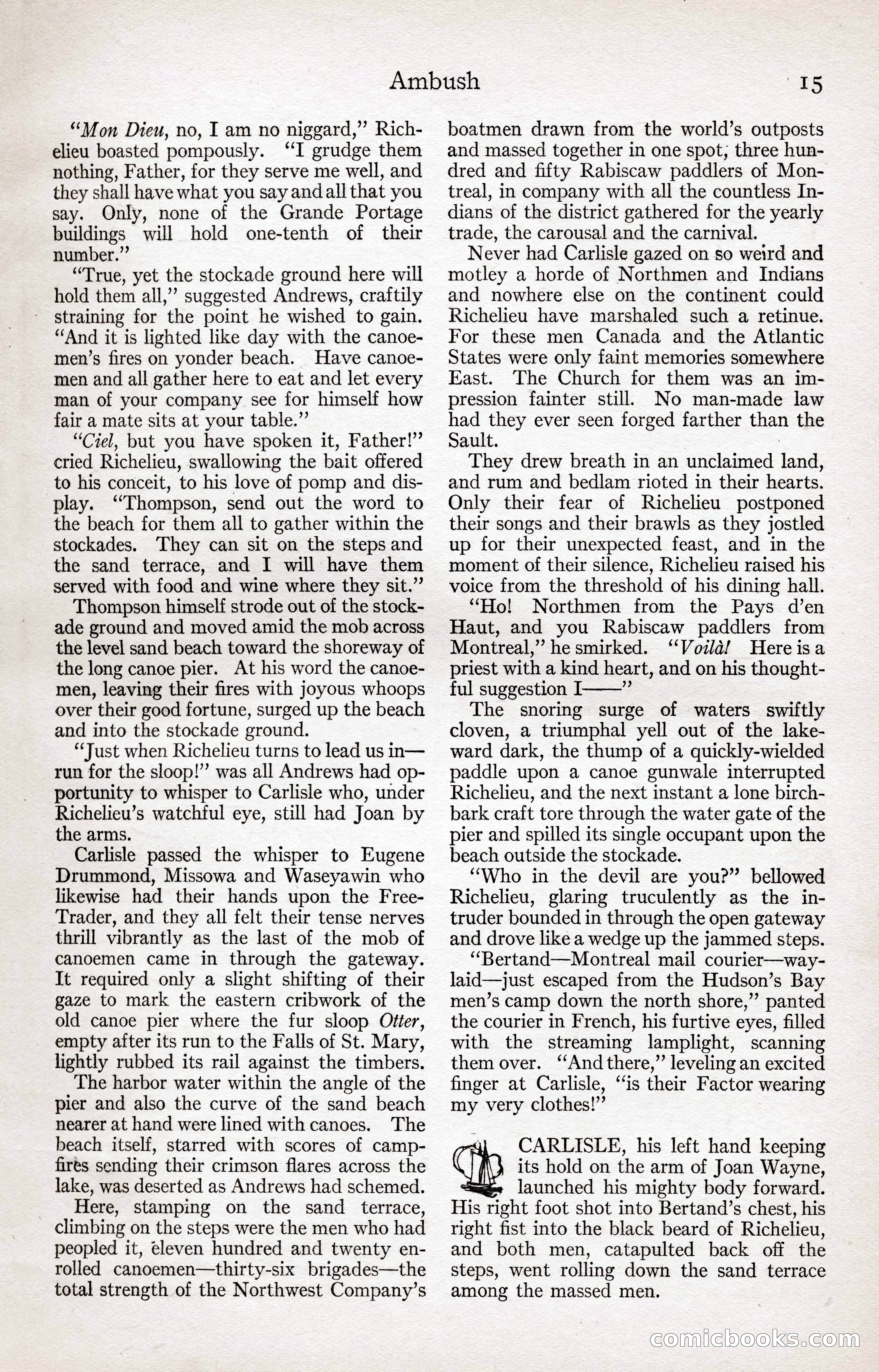 Adventure Magazine Cover, April 3, 1918 — page 17 of 194