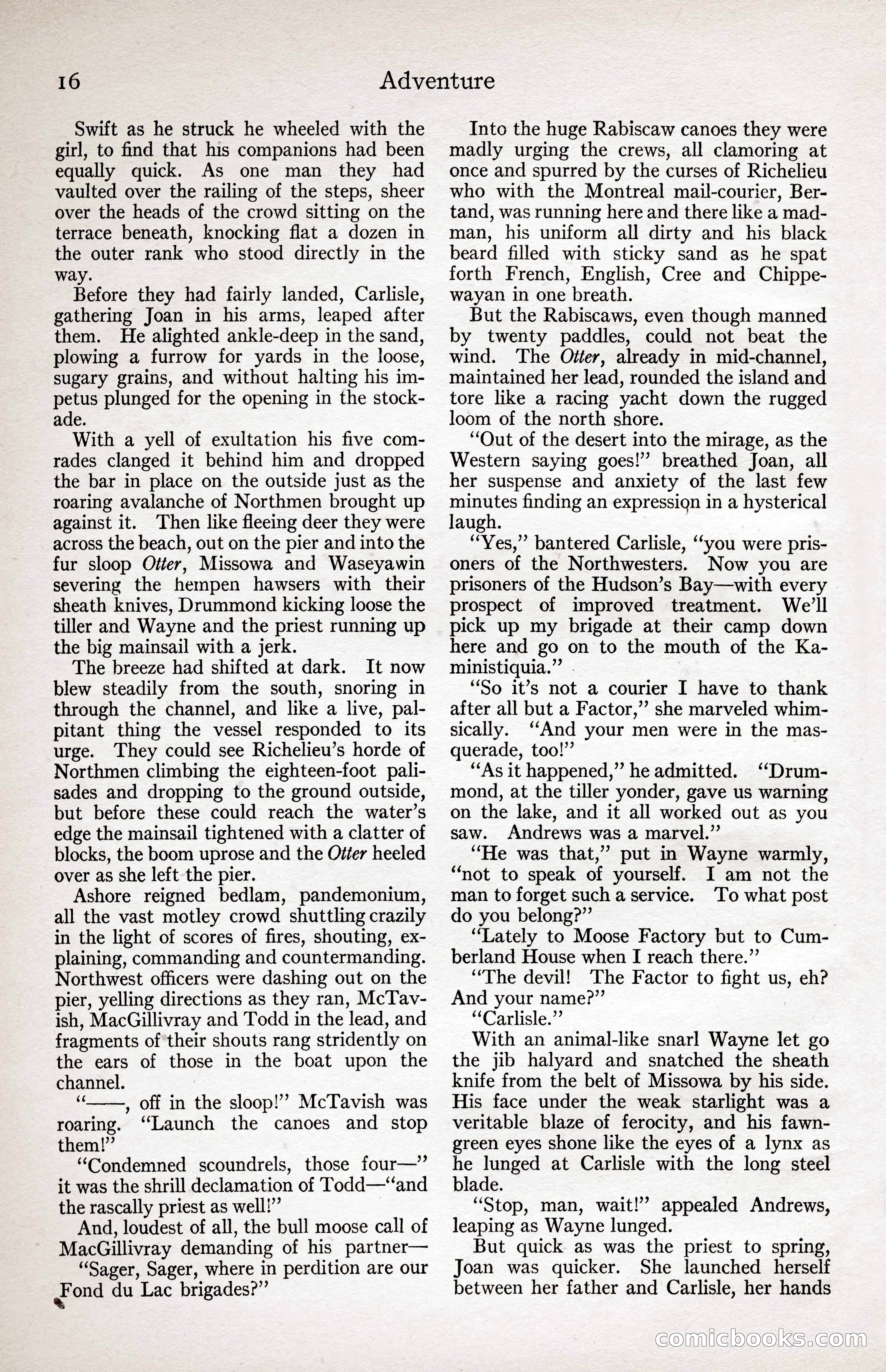 Adventure Magazine Cover, April 3, 1918 — page 18 of 194
