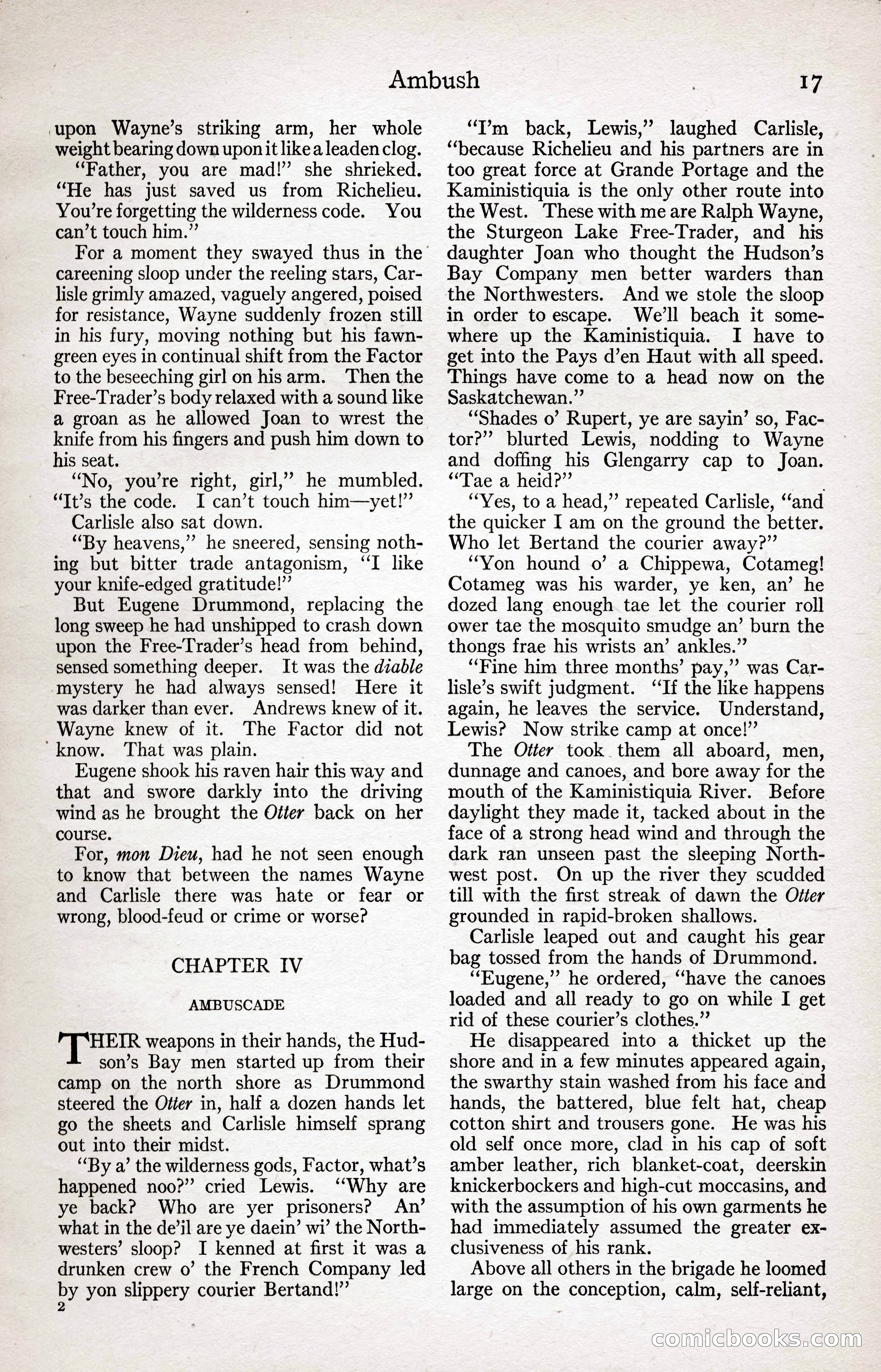 Adventure Magazine Cover, April 3, 1918 — page 19 of 194