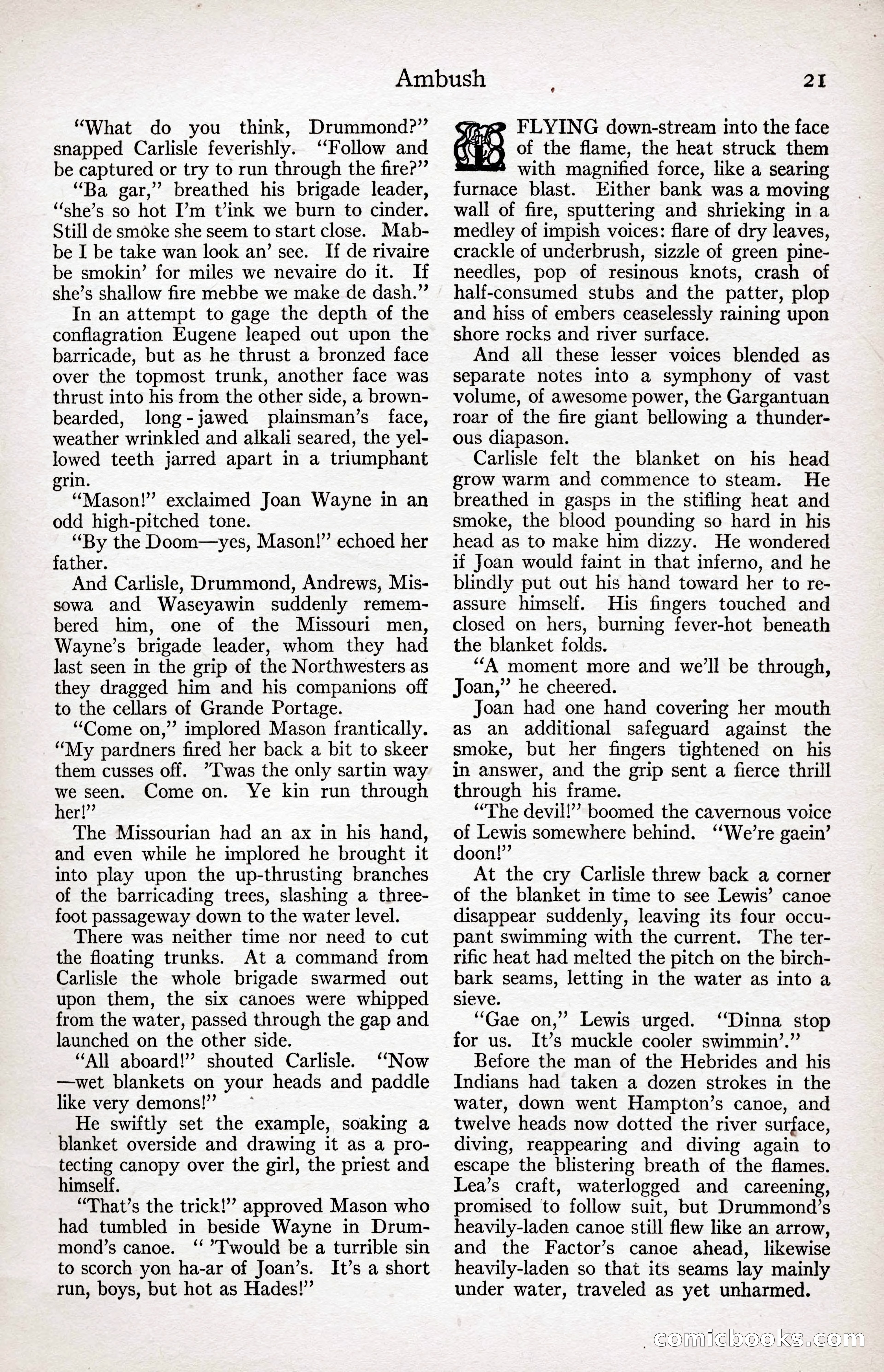 Adventure Magazine Cover, April 3, 1918 — page 23 of 194