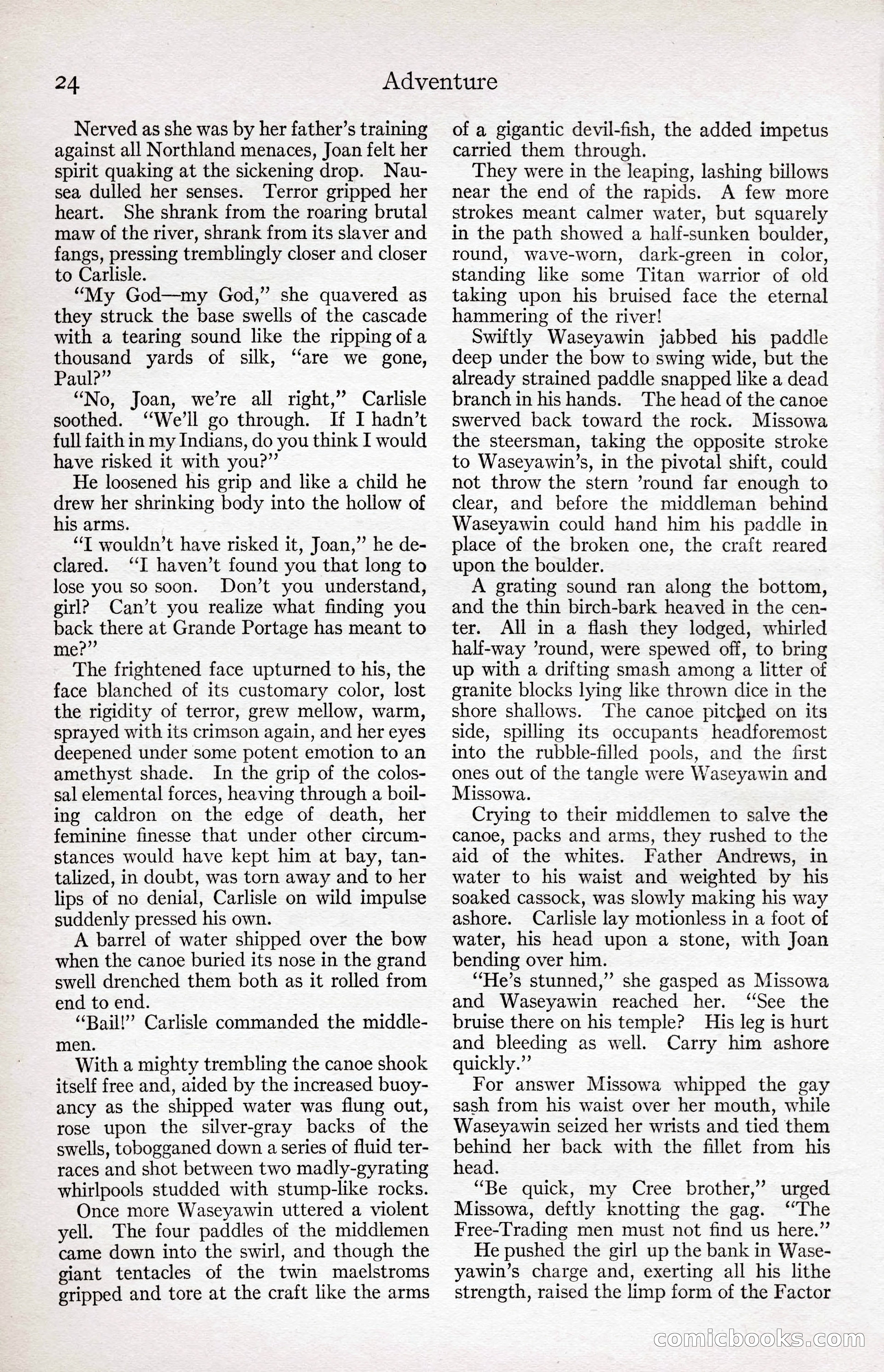 Adventure Magazine Cover, April 3, 1918 — page 26 of 194
