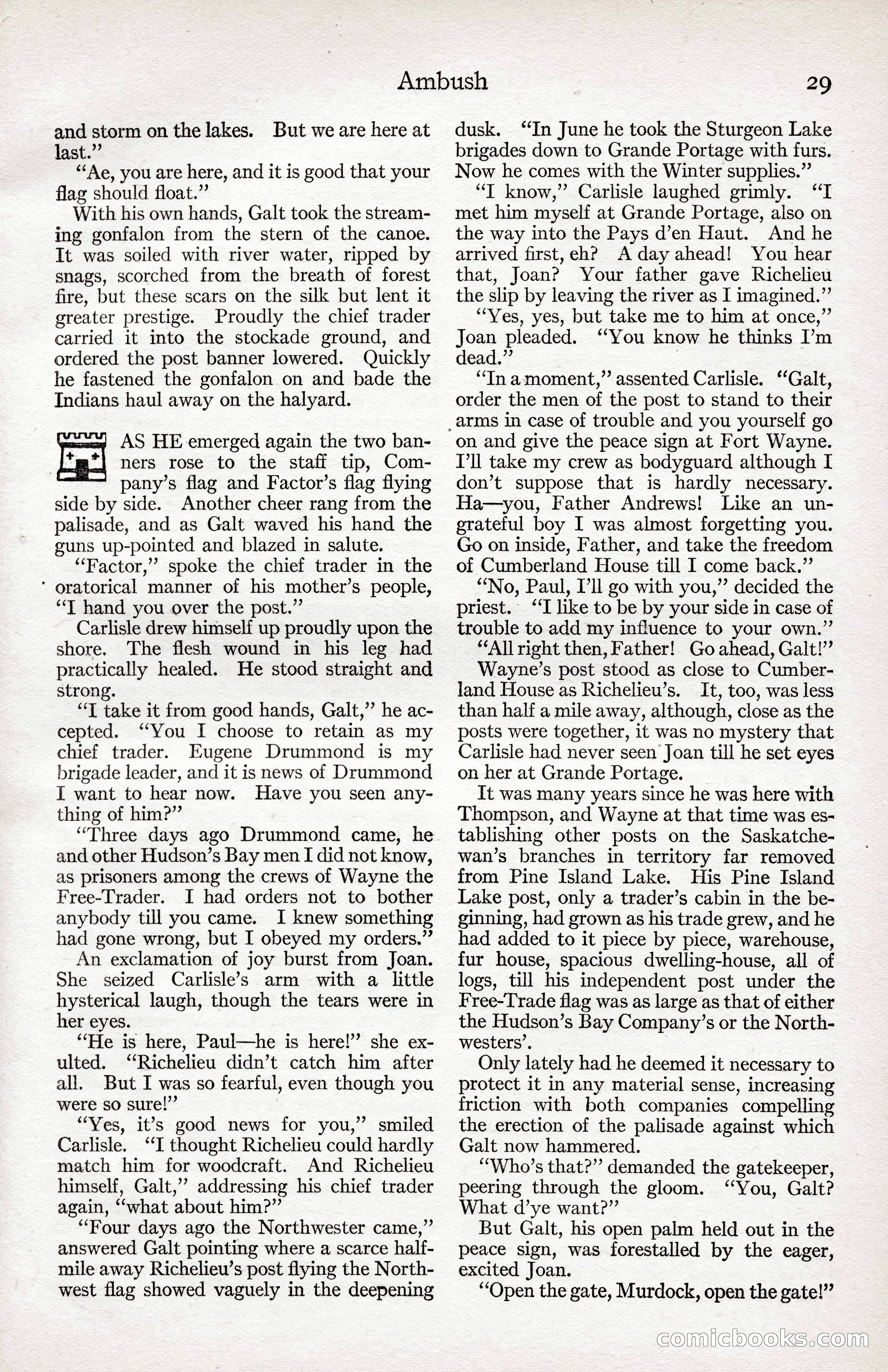Adventure Magazine Cover, April 3, 1918 — page 31 of 194