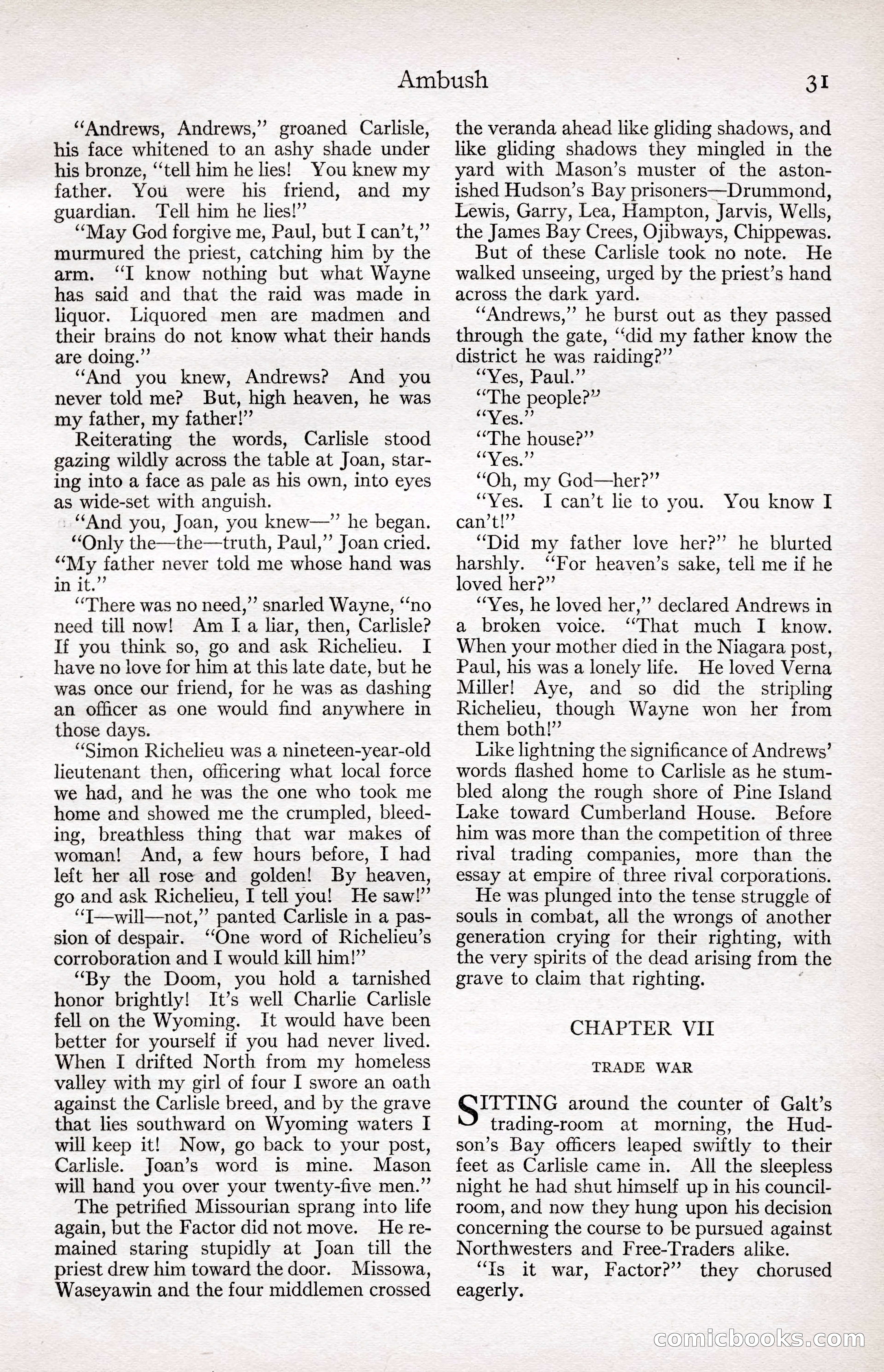 Adventure Magazine Cover, April 3, 1918 — page 33 of 194
