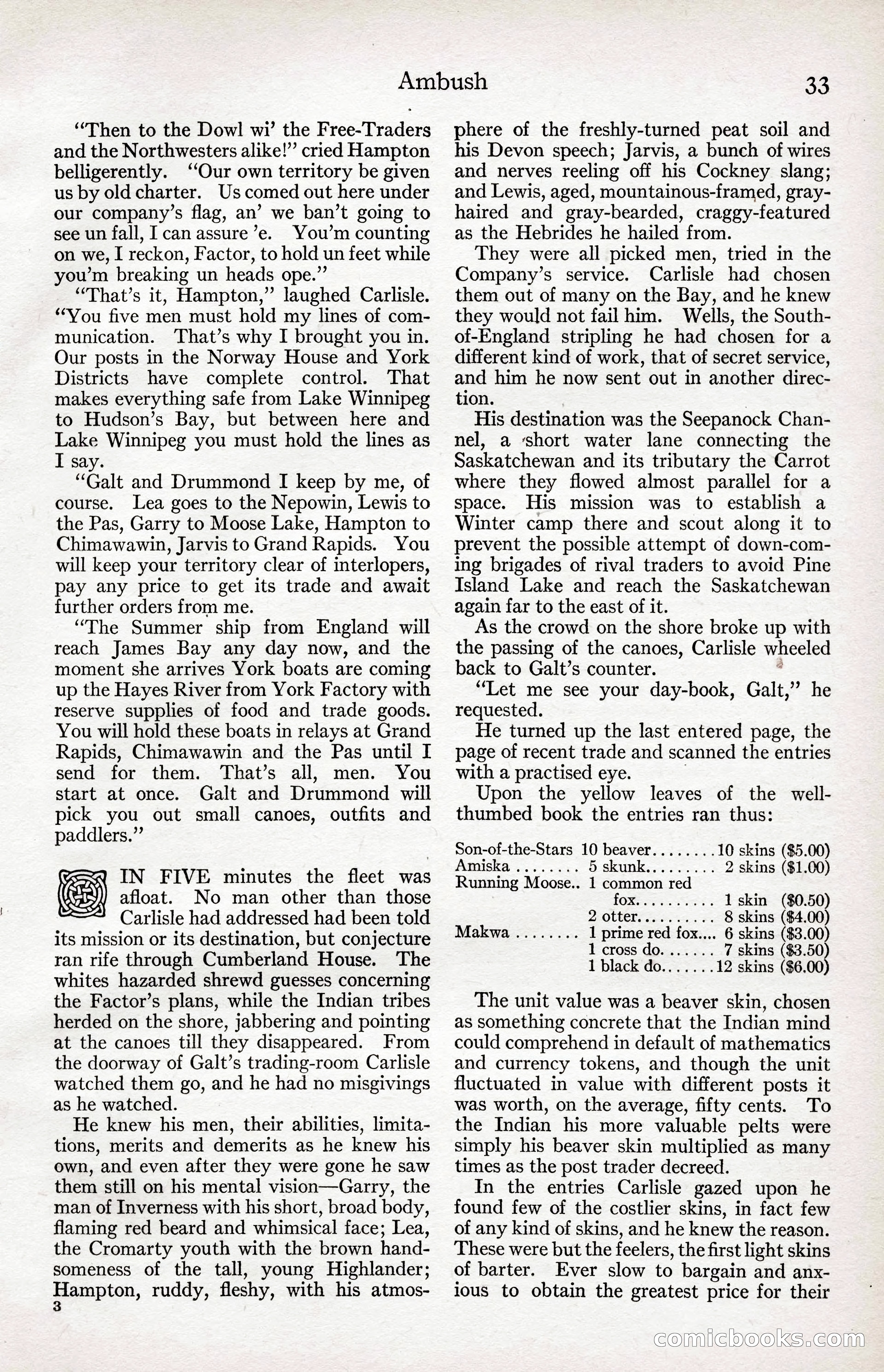 Adventure Magazine Cover, April 3, 1918 — page 35 of 194