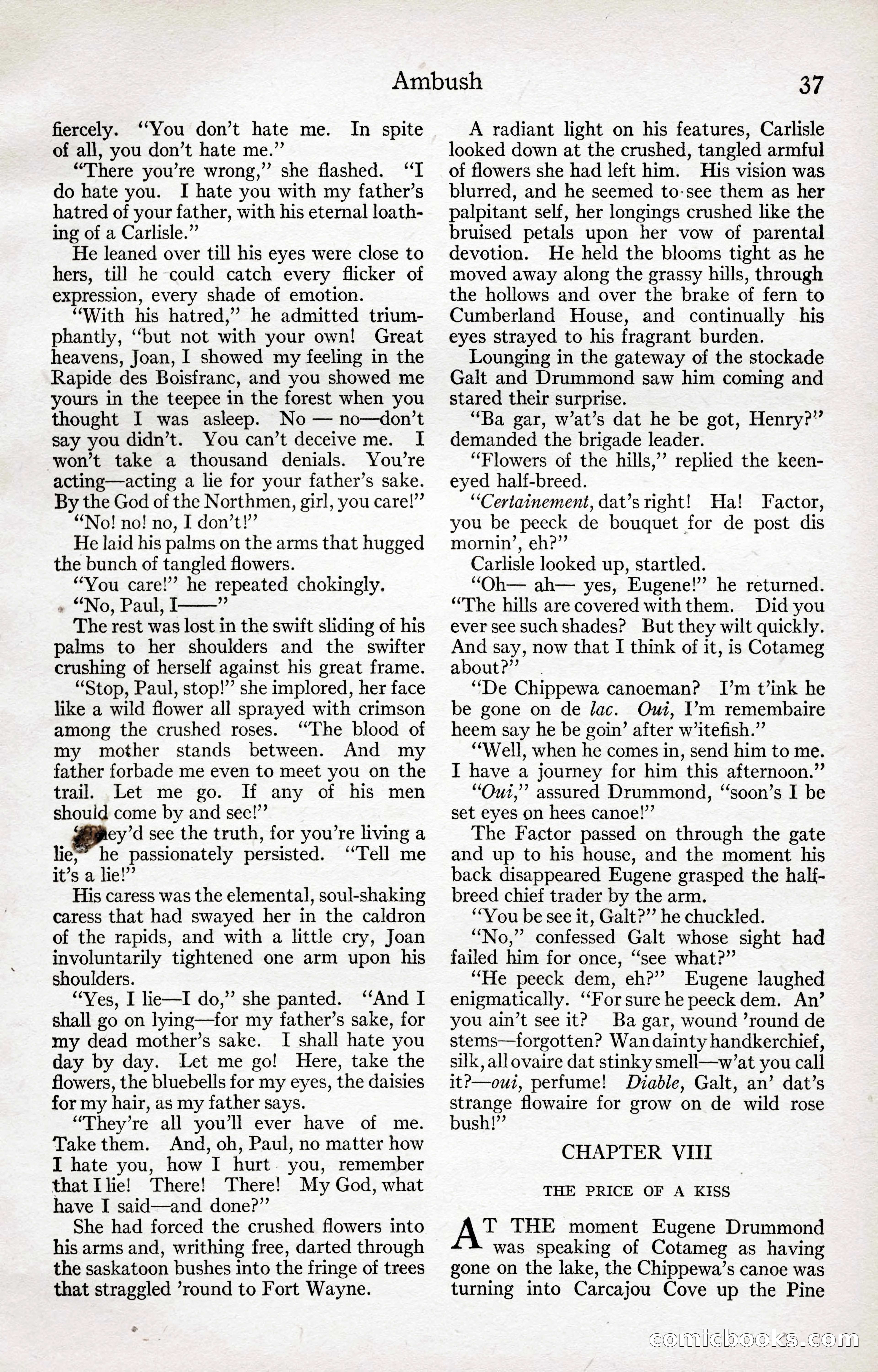 Adventure Magazine Cover, April 3, 1918 — page 39 of 194