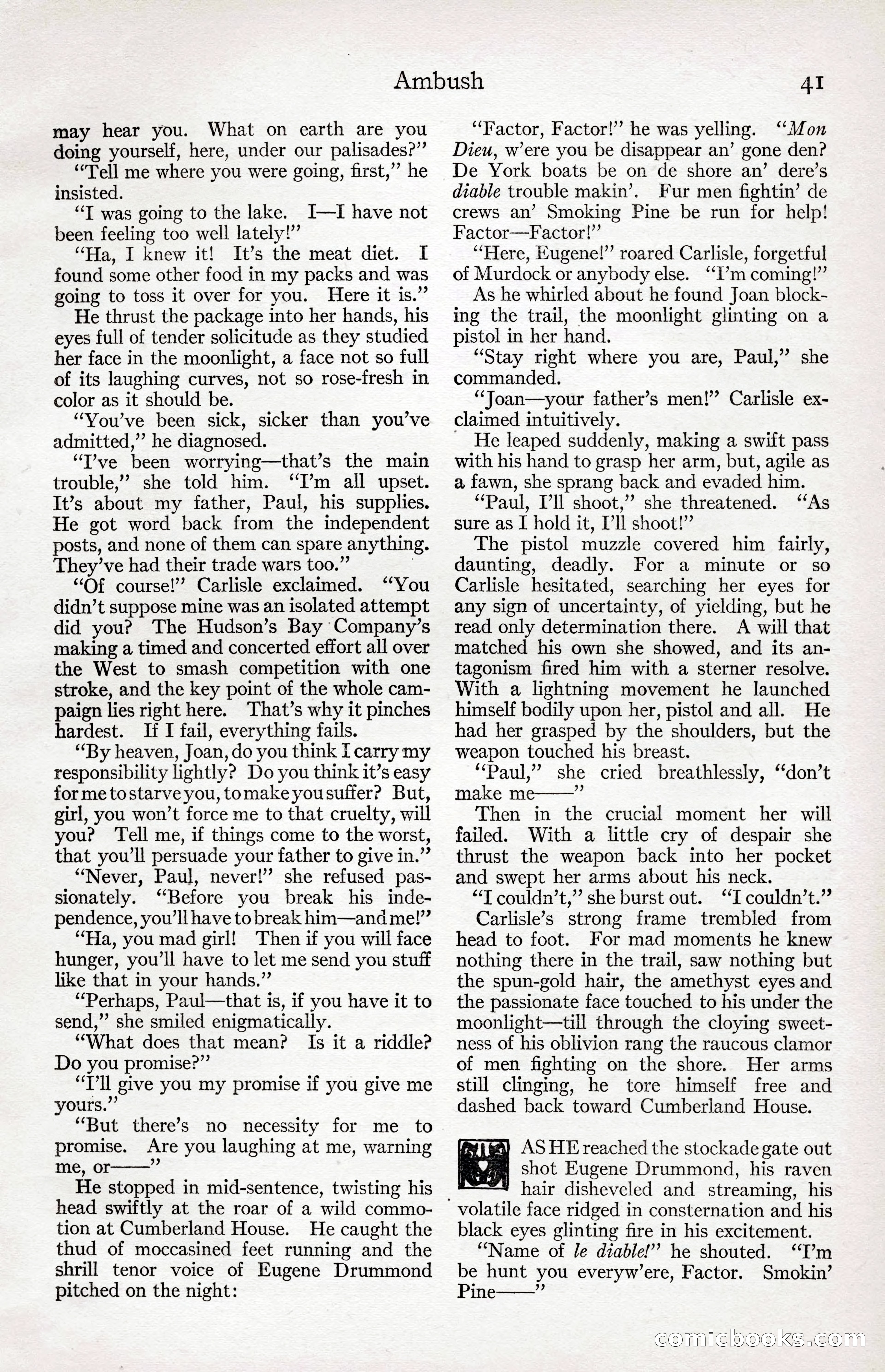 Adventure Magazine Cover, April 3, 1918 — page 43 of 194