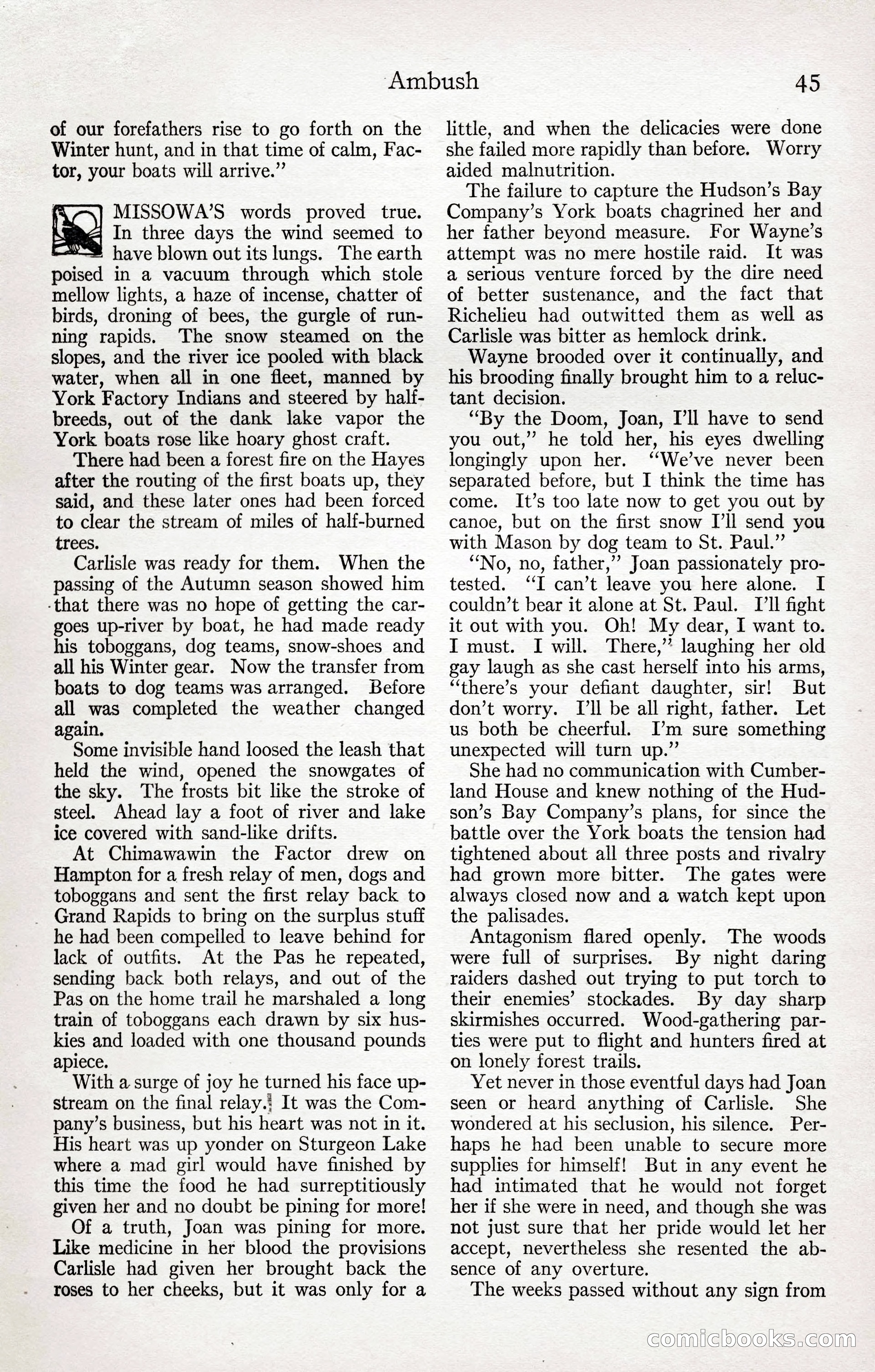 Adventure Magazine Cover, April 3, 1918 — page 47 of 194