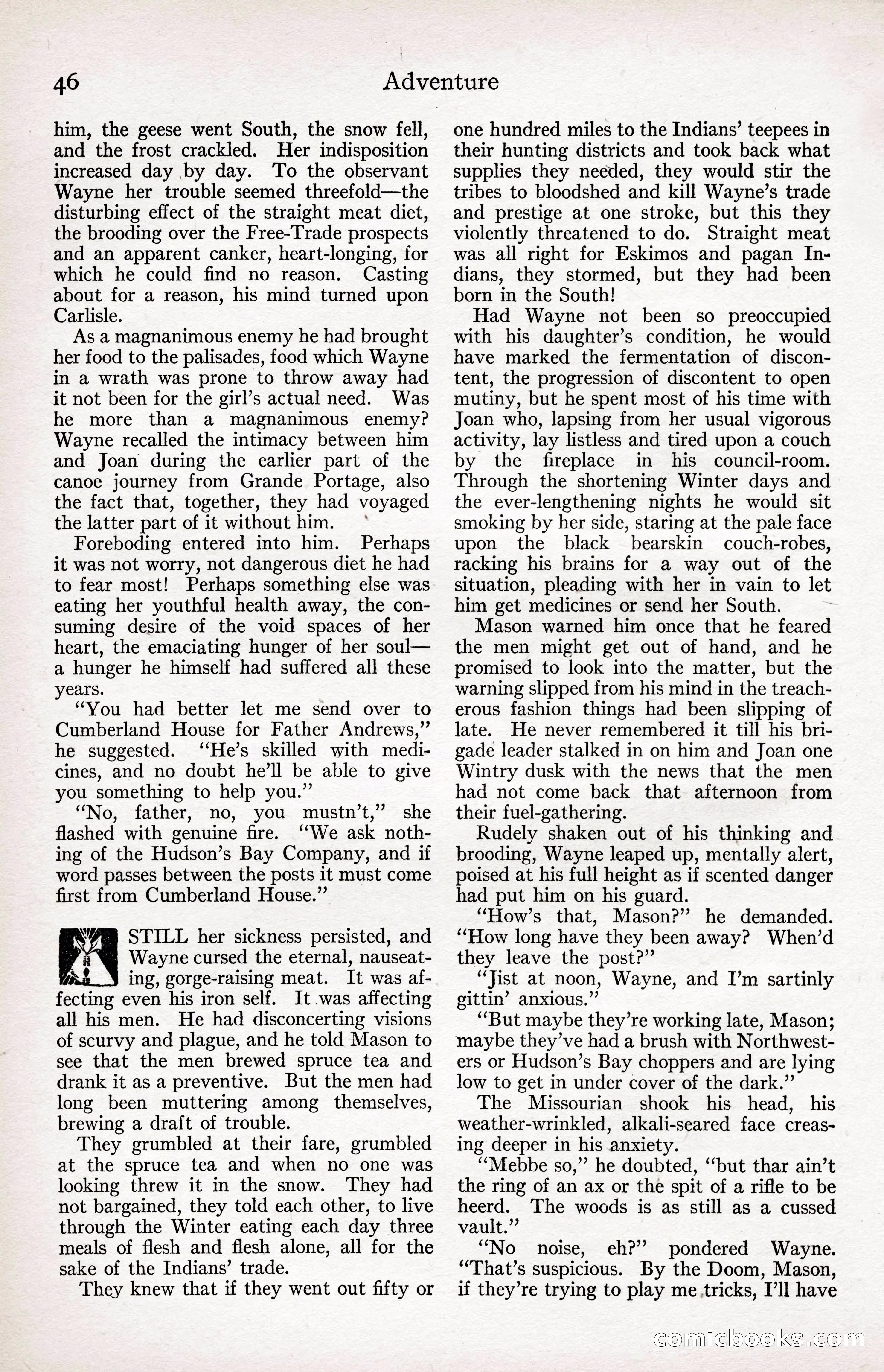 Adventure Magazine Cover, April 3, 1918 — page 48 of 194