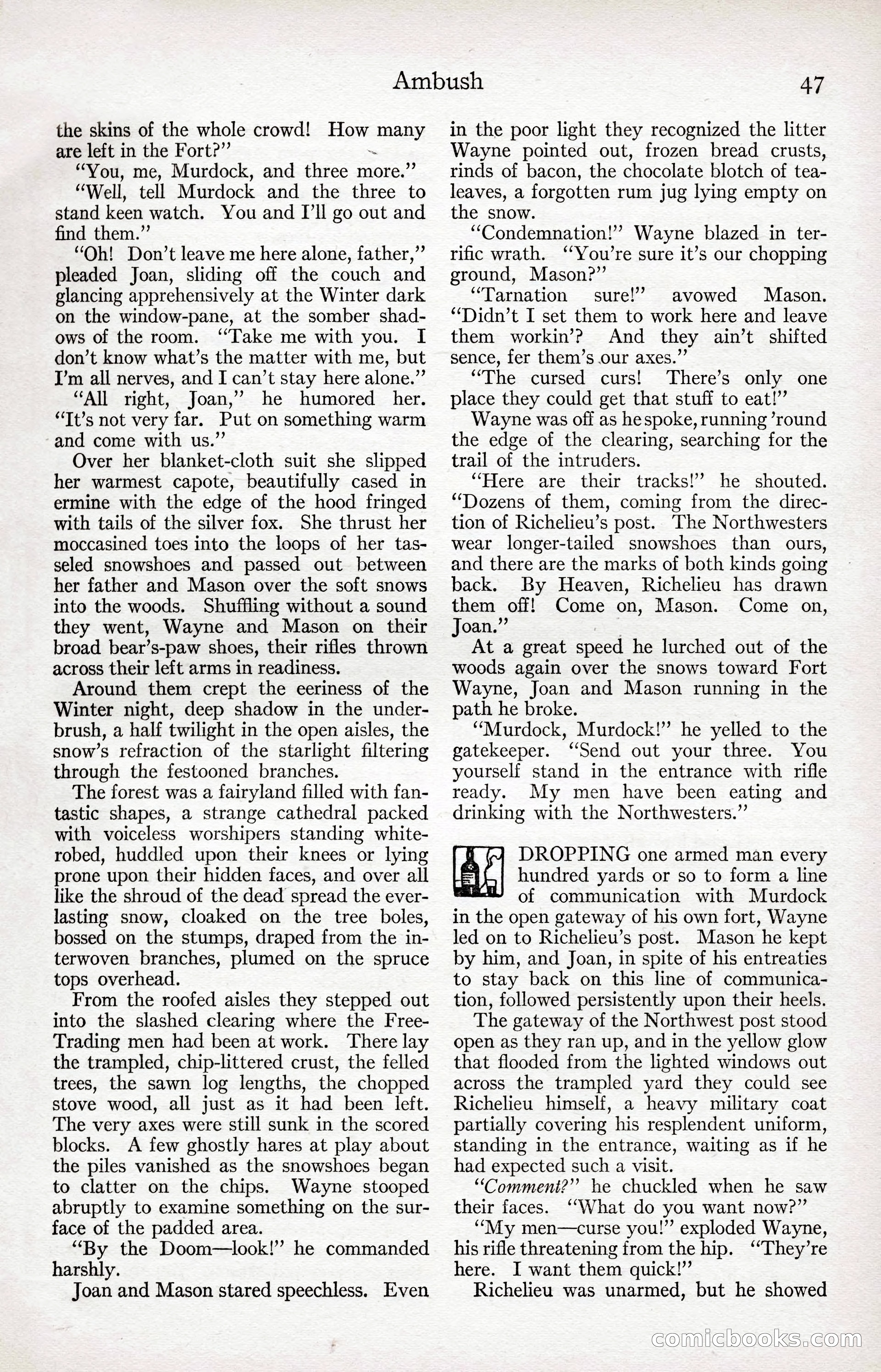 Adventure Magazine Cover, April 3, 1918 — page 49 of 194