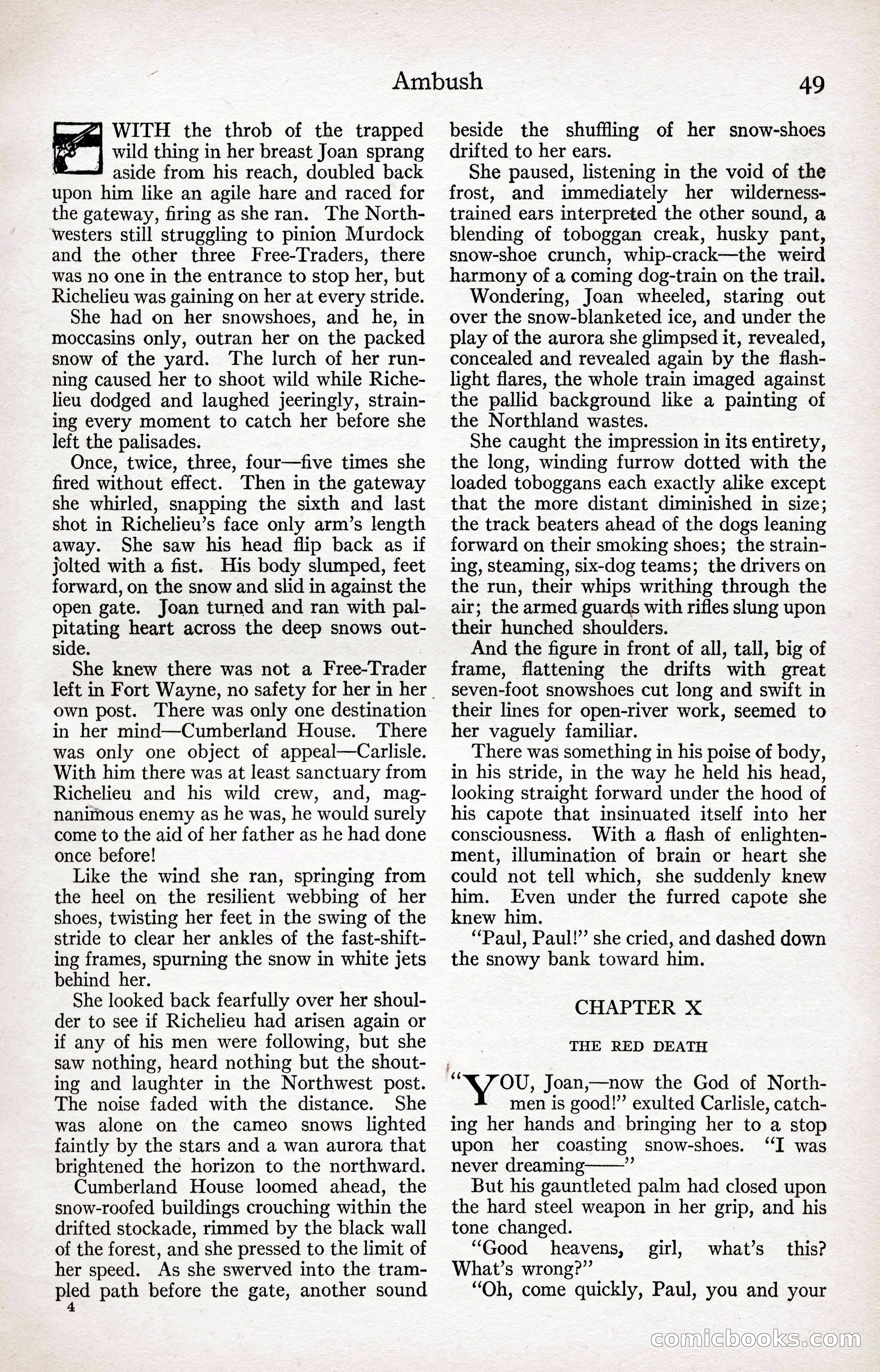 Adventure Magazine Cover, April 3, 1918 — page 51 of 194