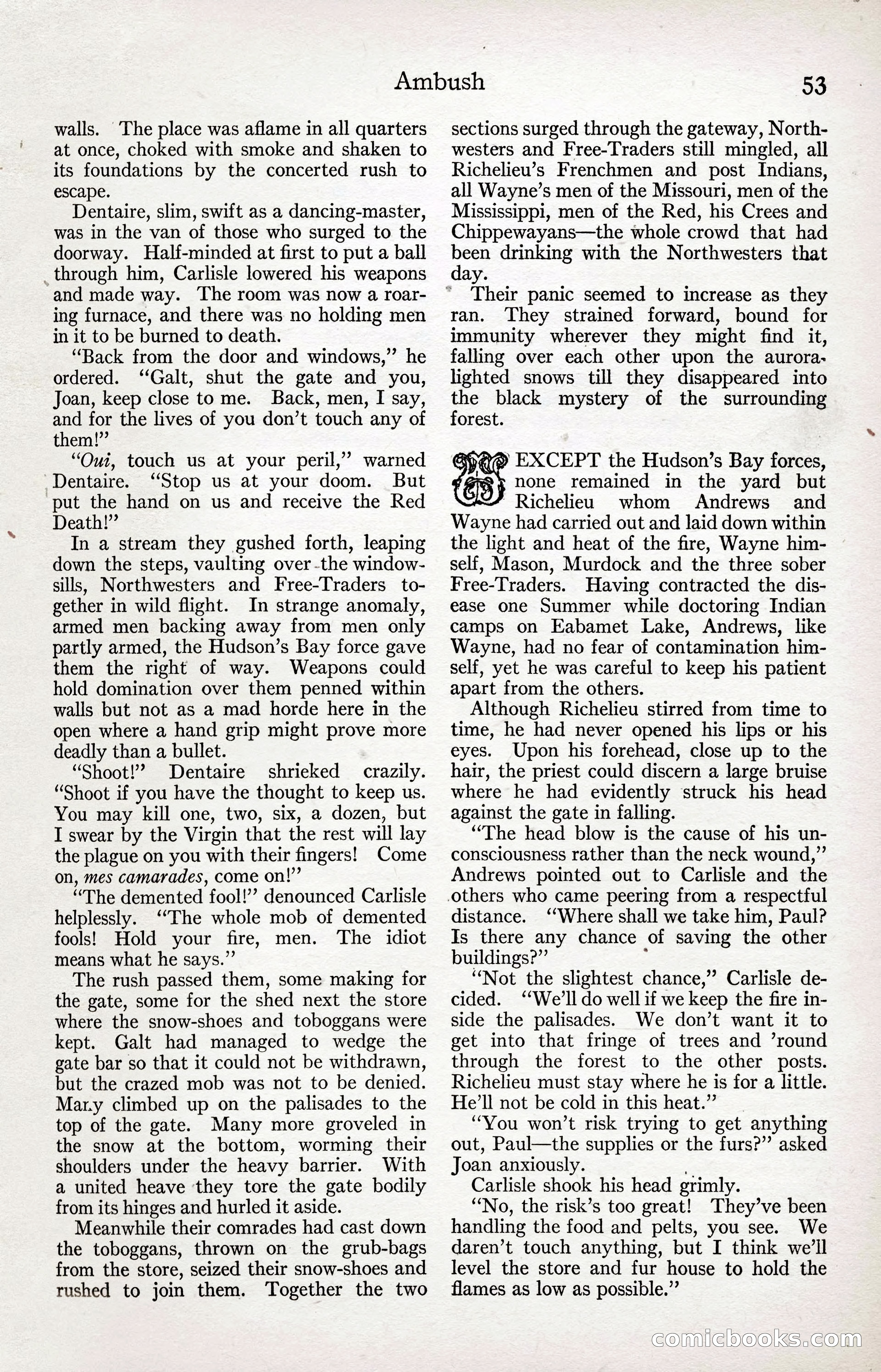 Adventure Magazine Cover, April 3, 1918 — page 55 of 194