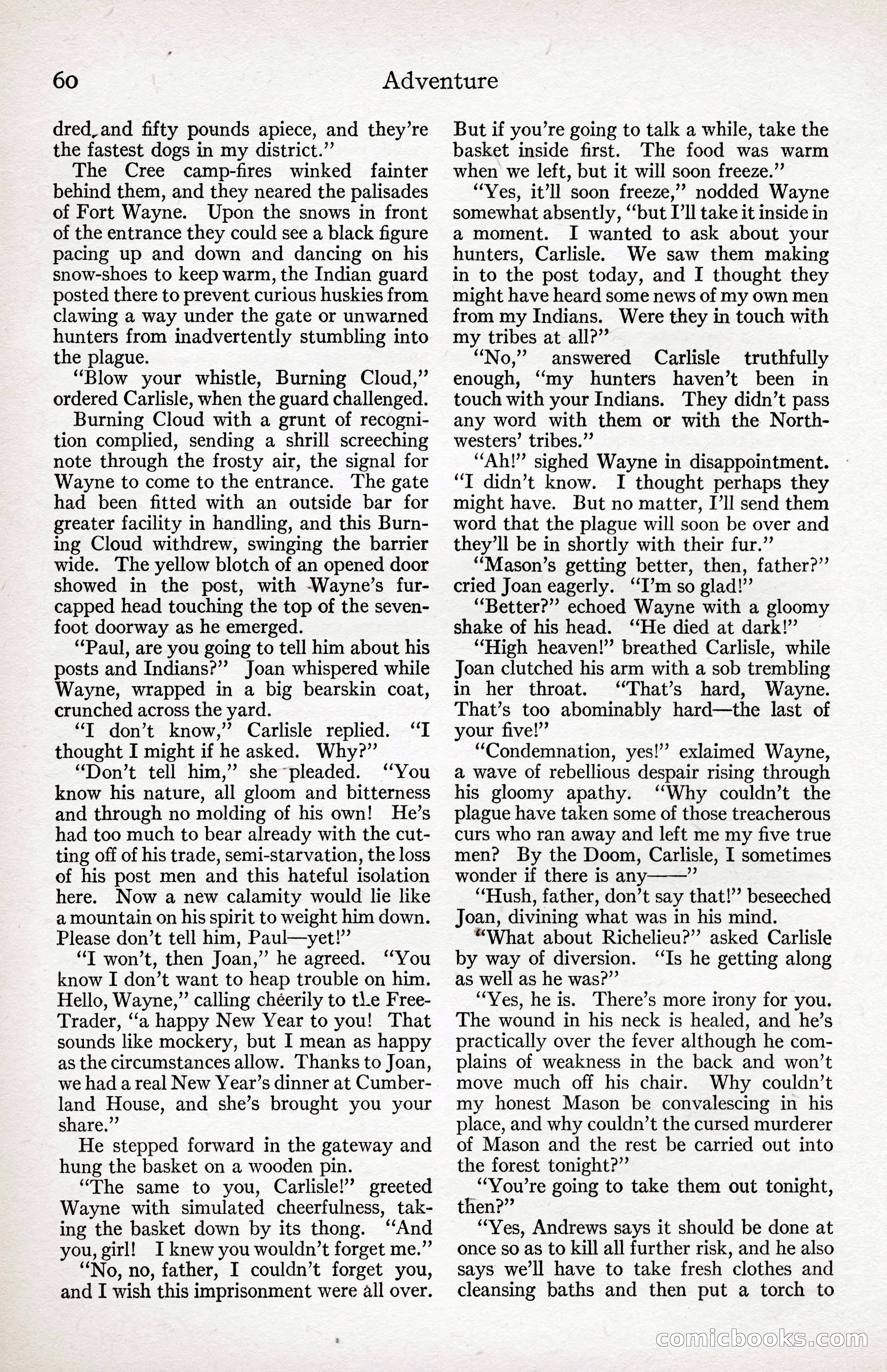 Adventure Magazine Cover, April 3, 1918 — page 62 of 194