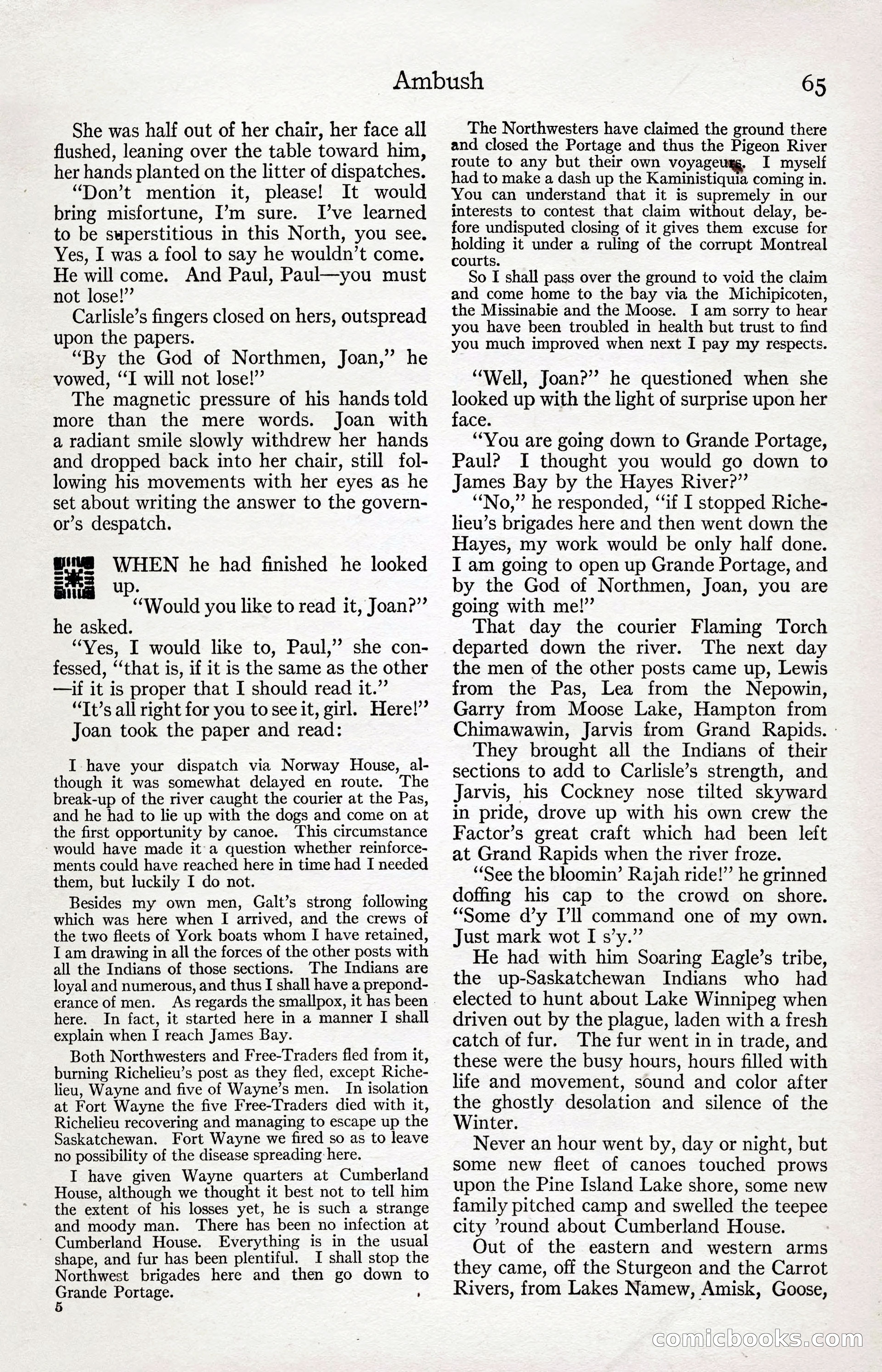 Adventure Magazine Cover, April 3, 1918 — page 67 of 194