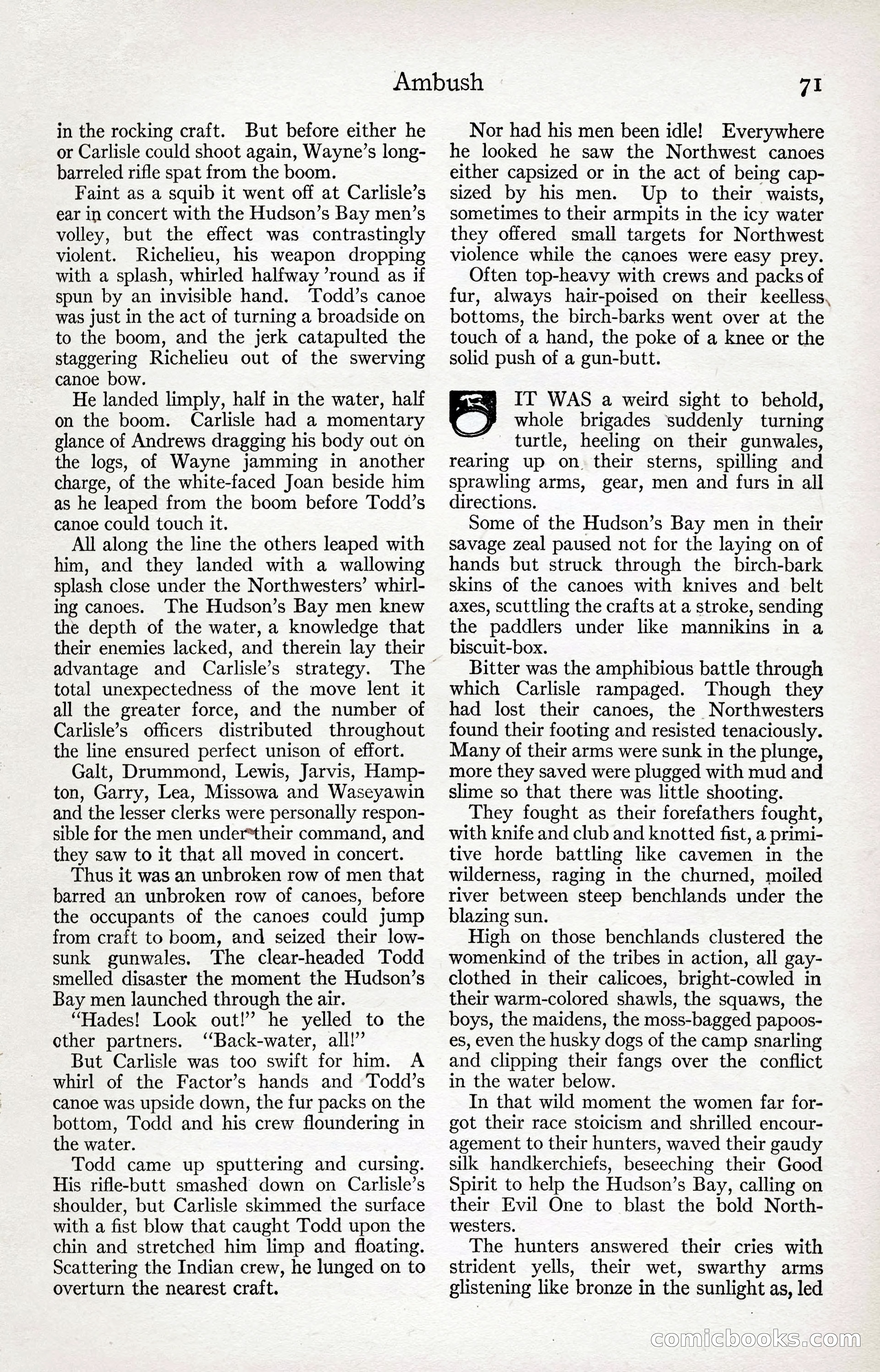 Adventure Magazine Cover, April 3, 1918 — page 73 of 194