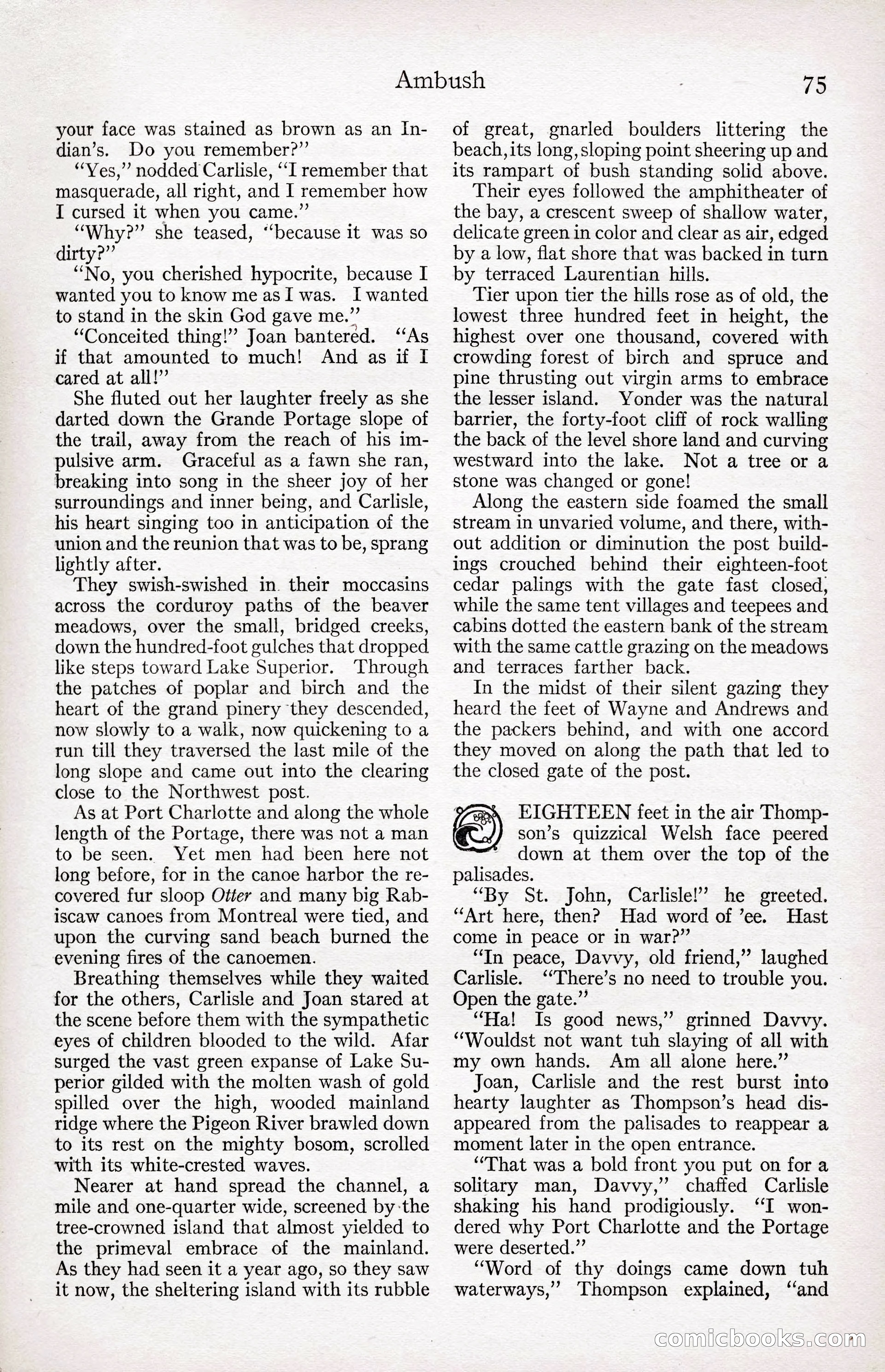 Adventure Magazine Cover, April 3, 1918 — page 77 of 194