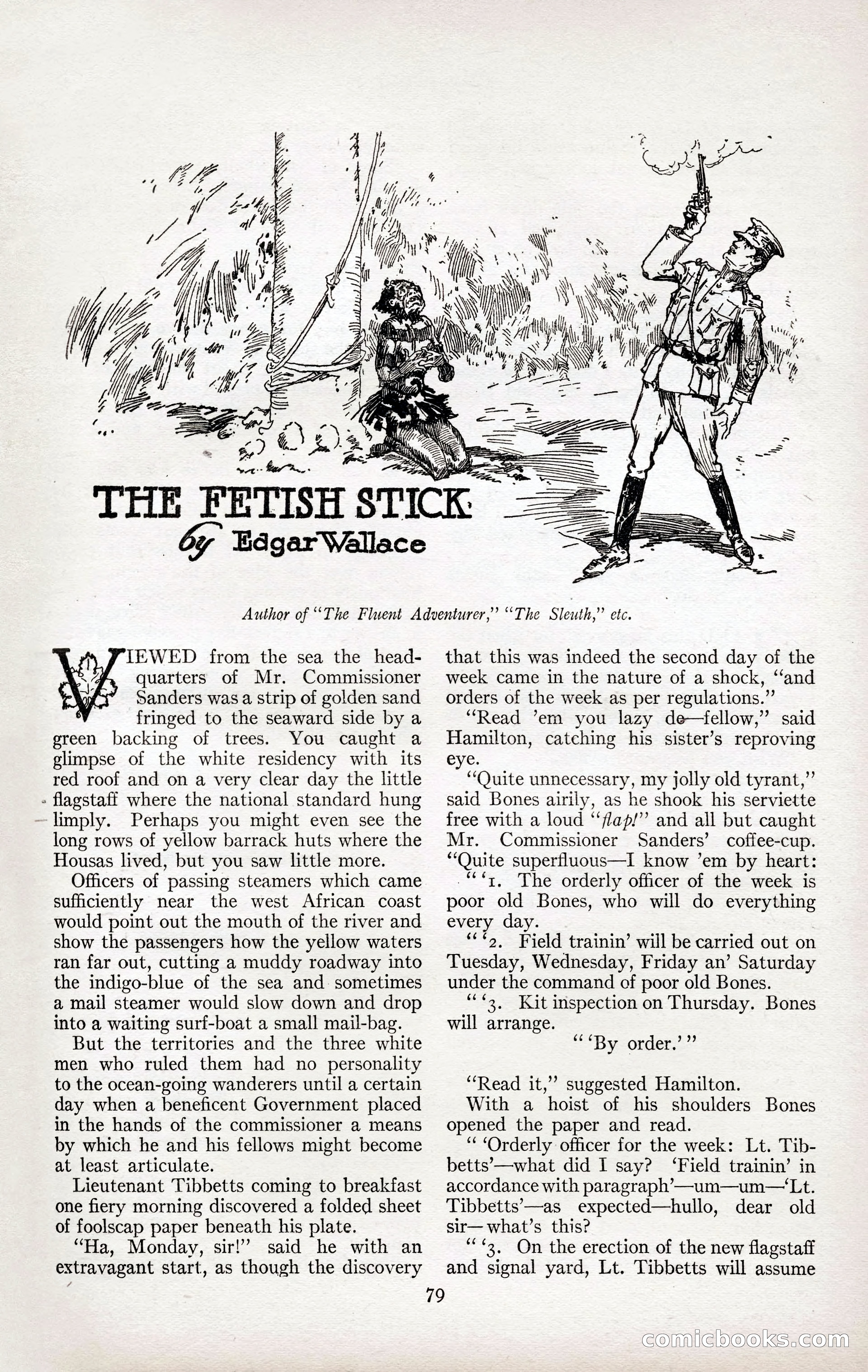 Adventure Magazine Cover, April 3, 1918 — page 81 of 194