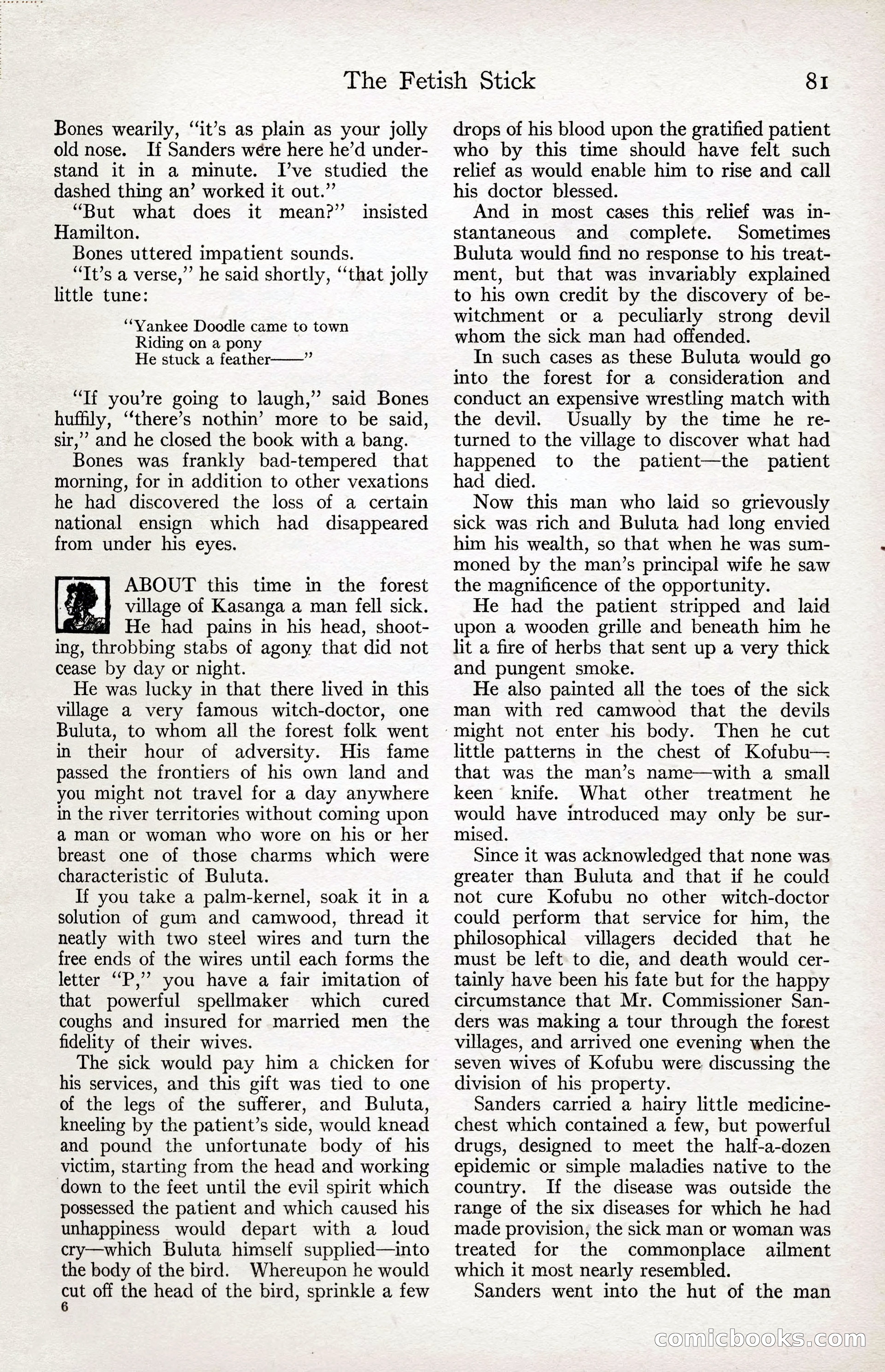Adventure Magazine Cover, April 3, 1918 — page 83 of 194