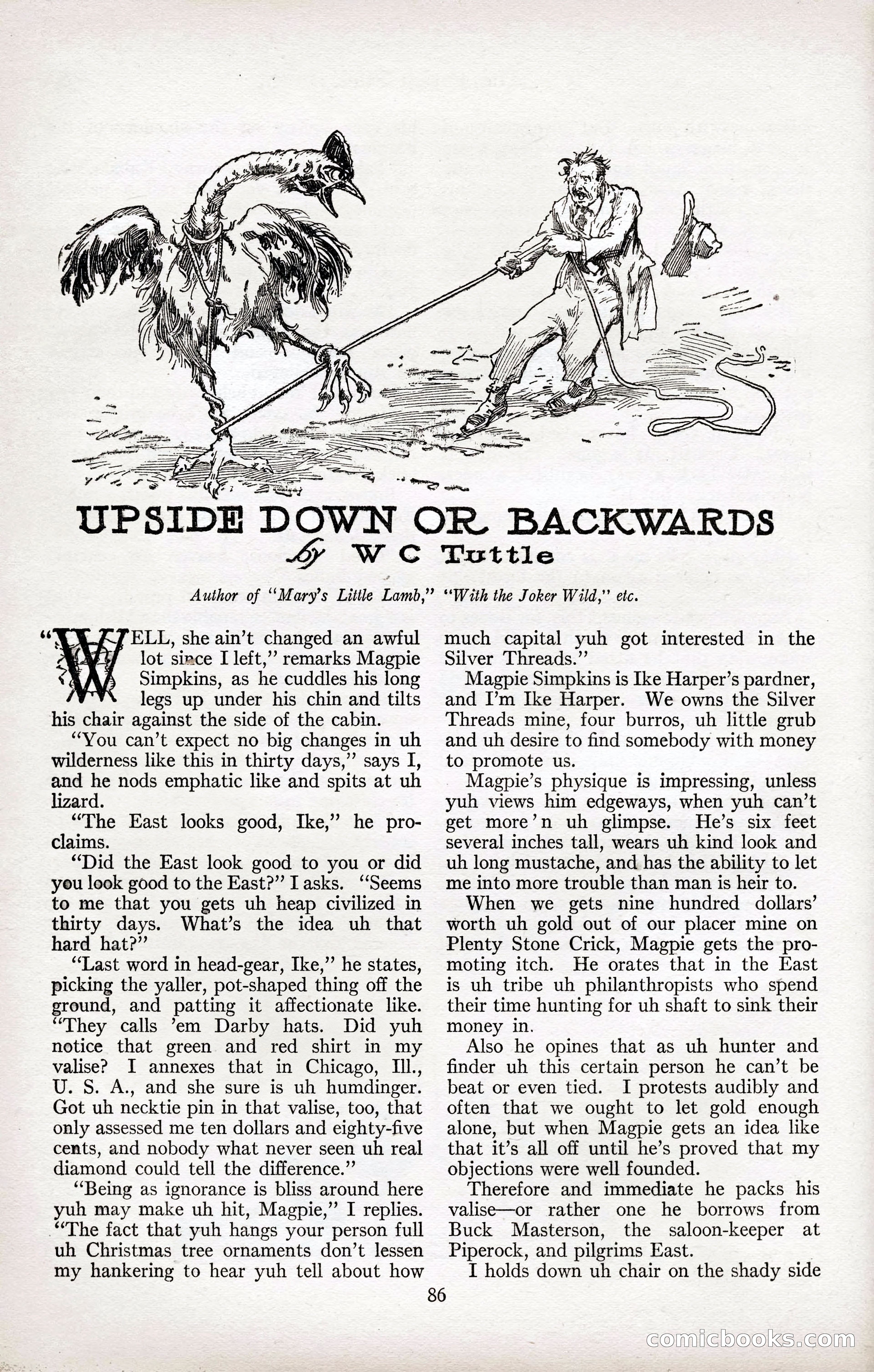 Adventure Magazine Cover, April 3, 1918 — page 88 of 194