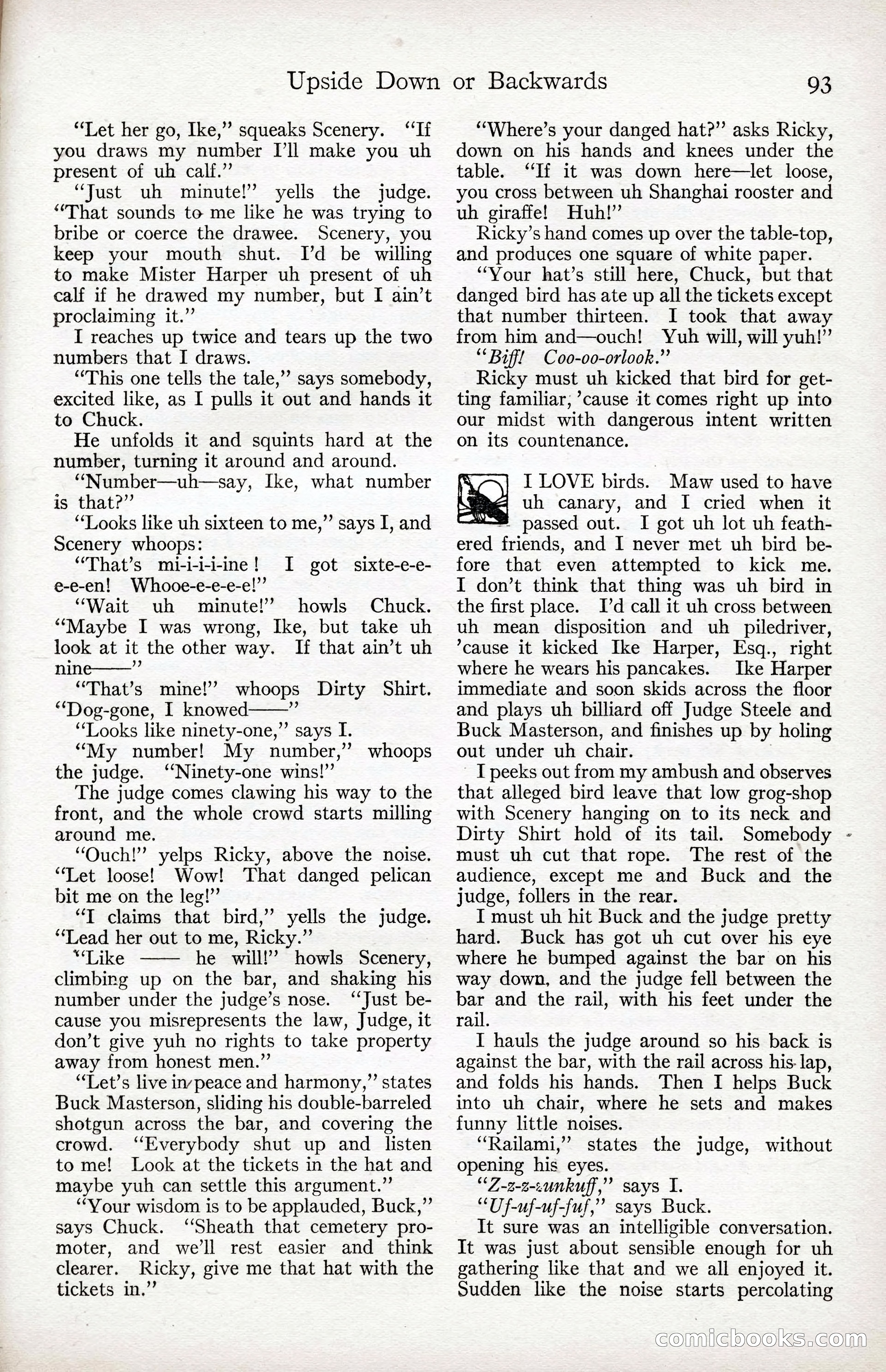 Adventure Magazine Cover, April 3, 1918 — page 95 of 194