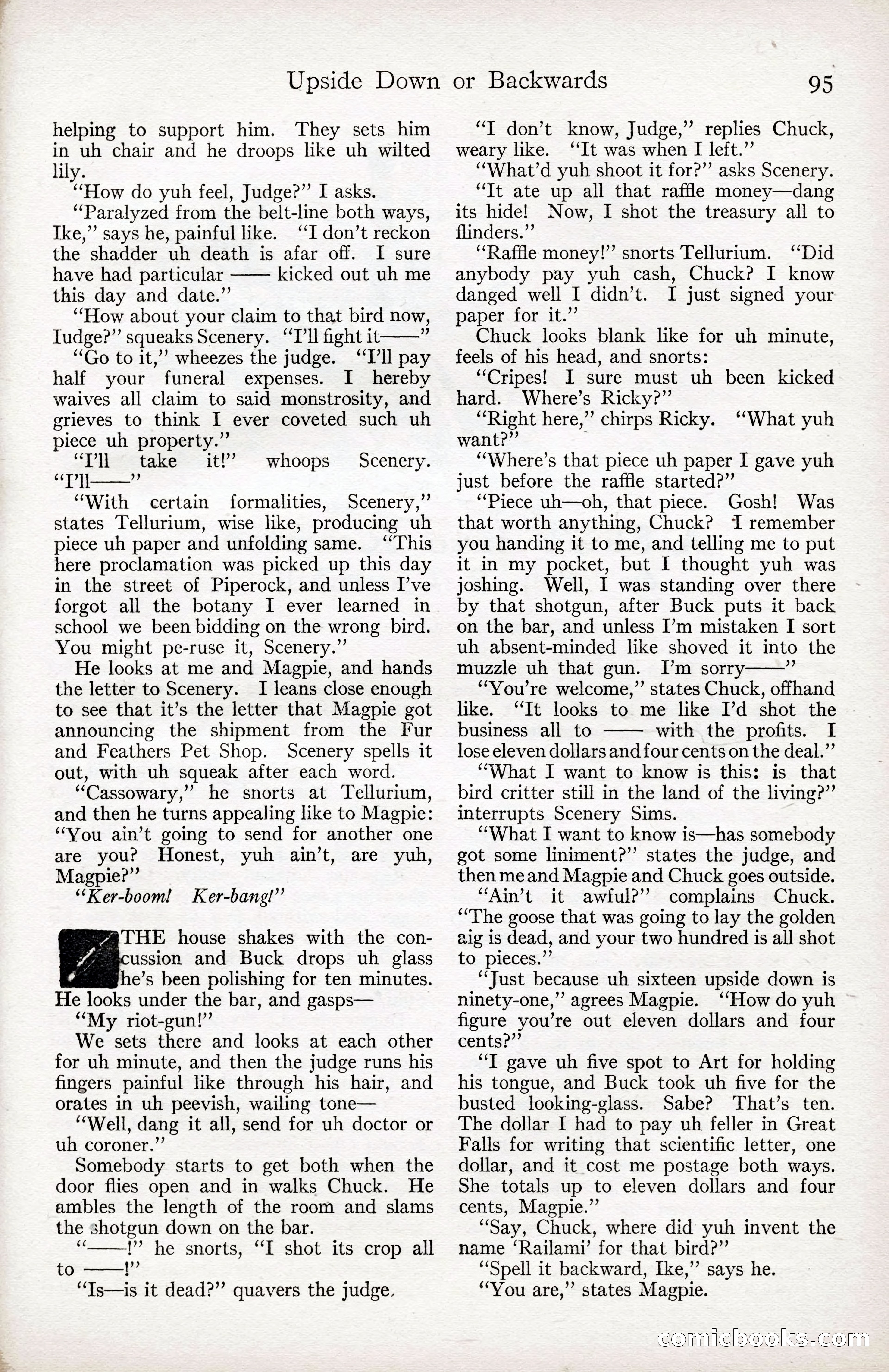 Adventure Magazine Cover, April 3, 1918 — page 97 of 194