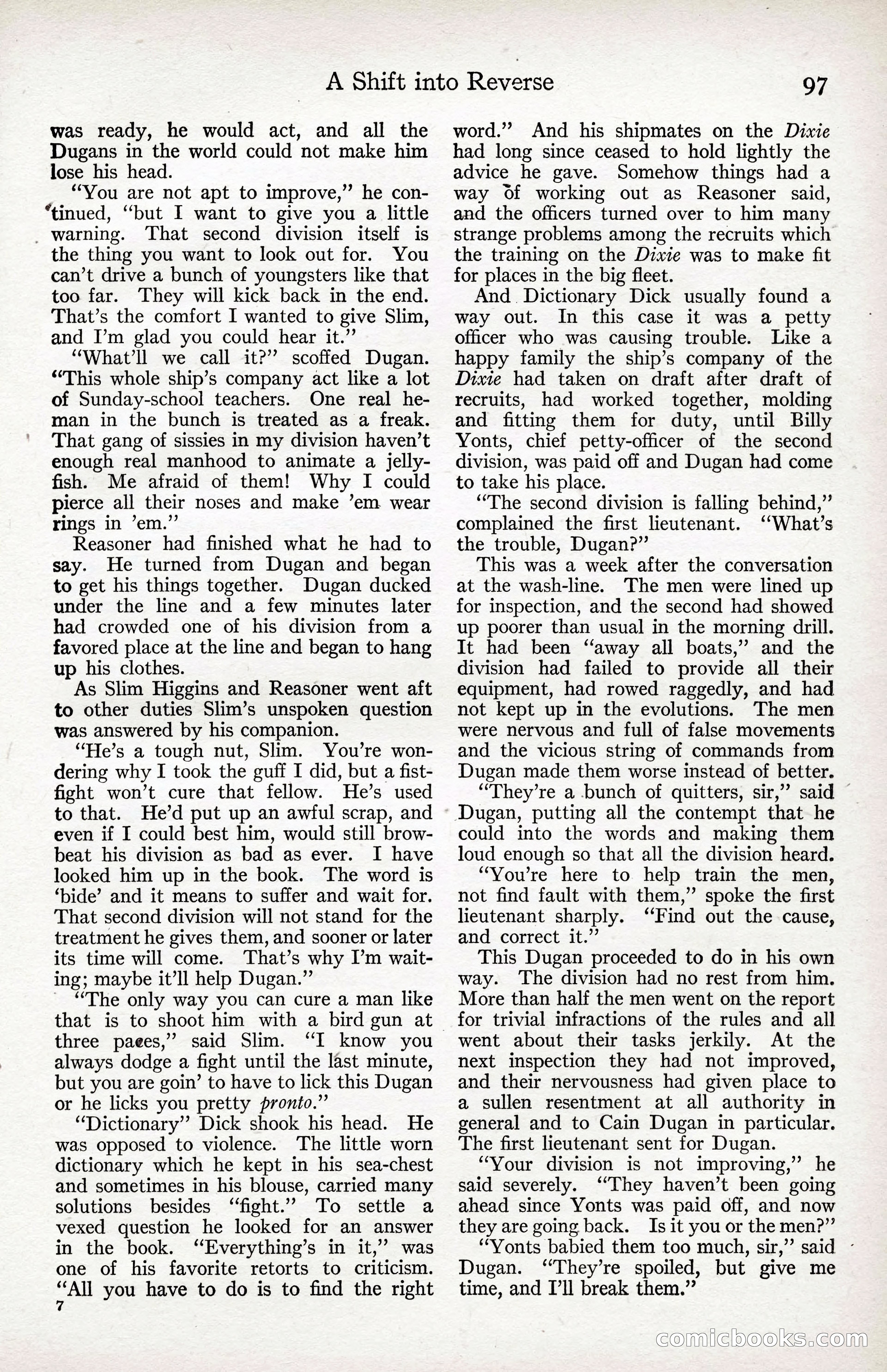 Adventure Magazine Cover, April 3, 1918 — page 99 of 194