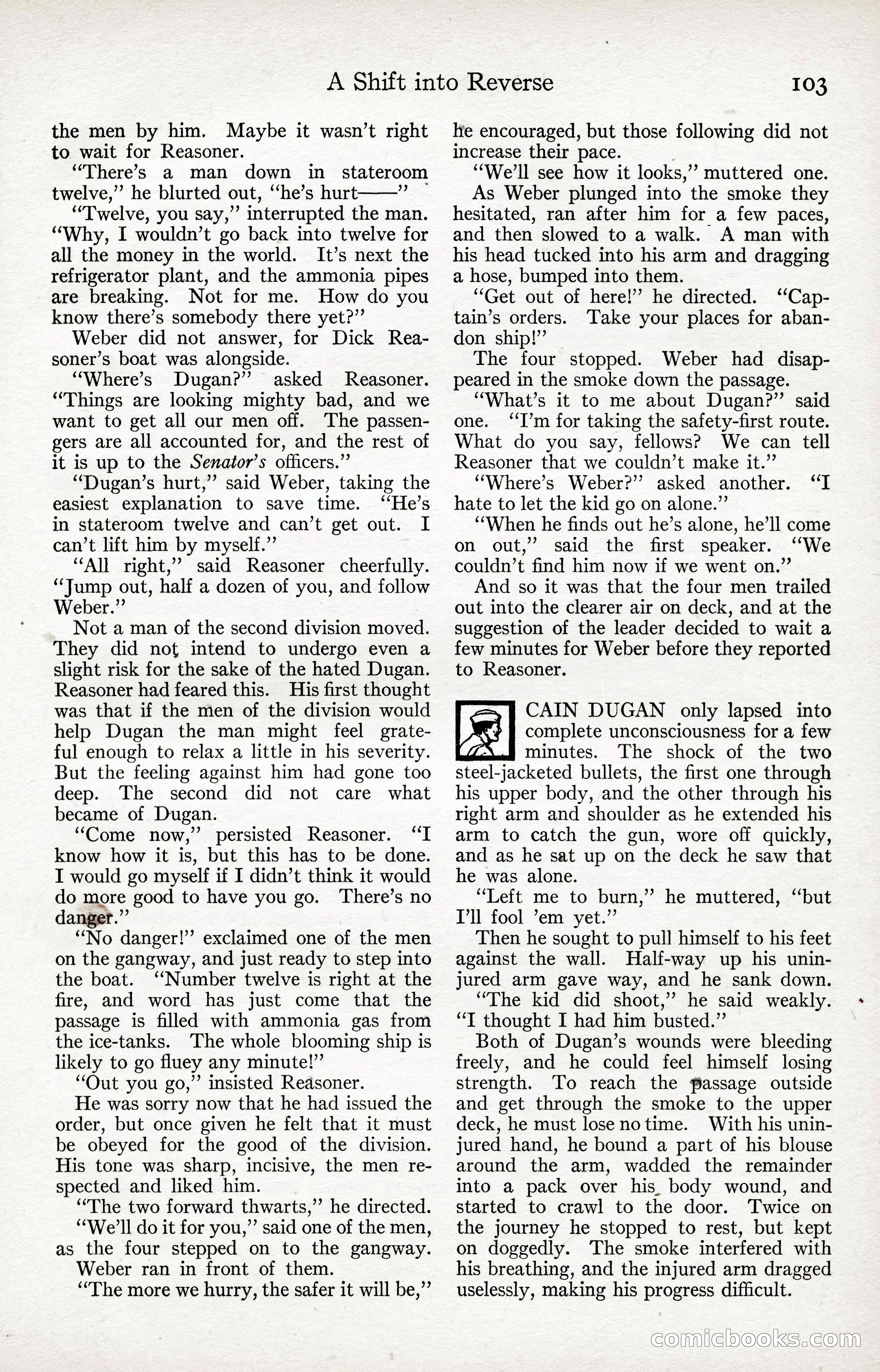 Adventure Magazine Cover, April 3, 1918 — page 105 of 194