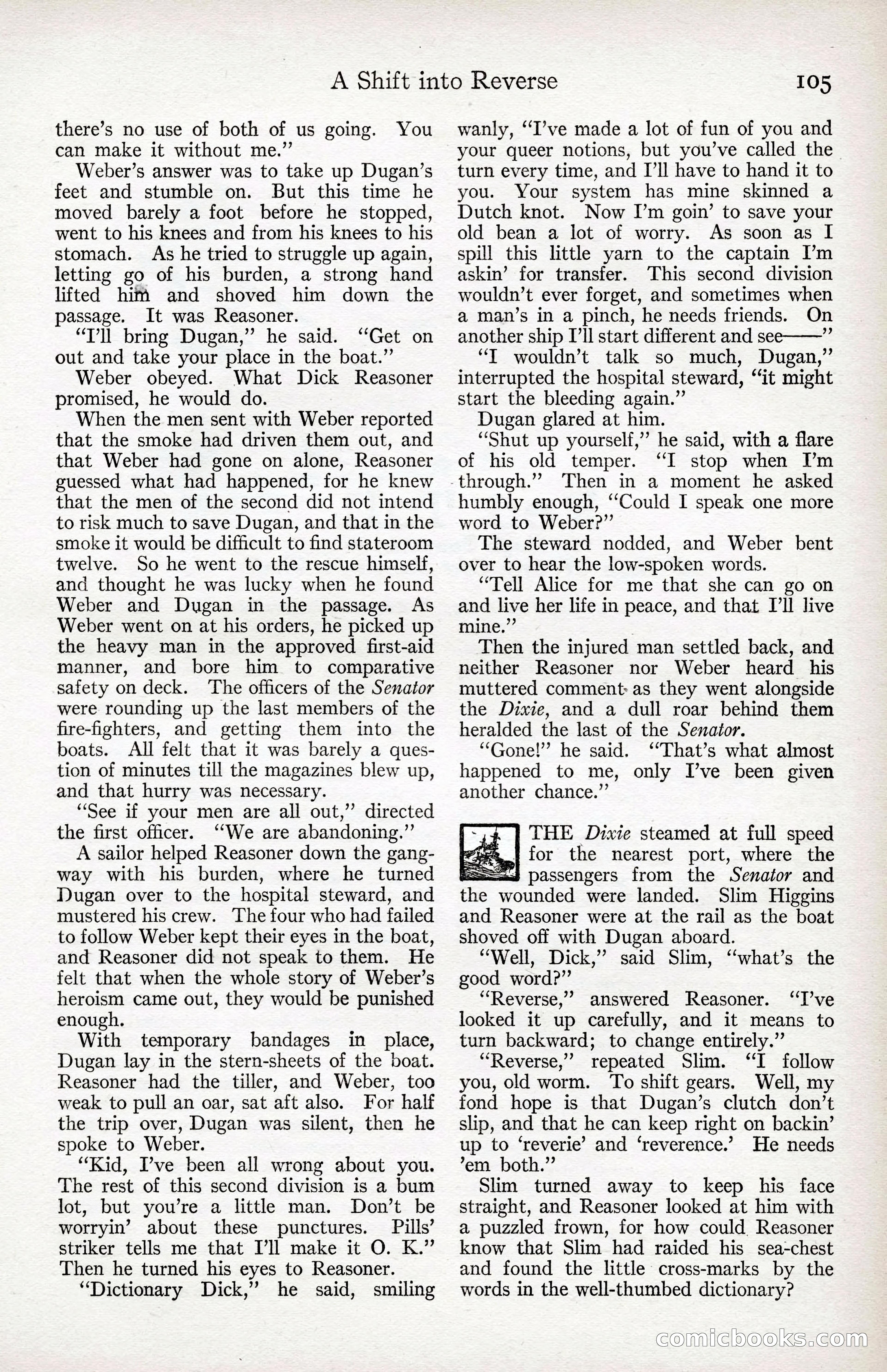 Adventure Magazine Cover, April 3, 1918 — page 107 of 194