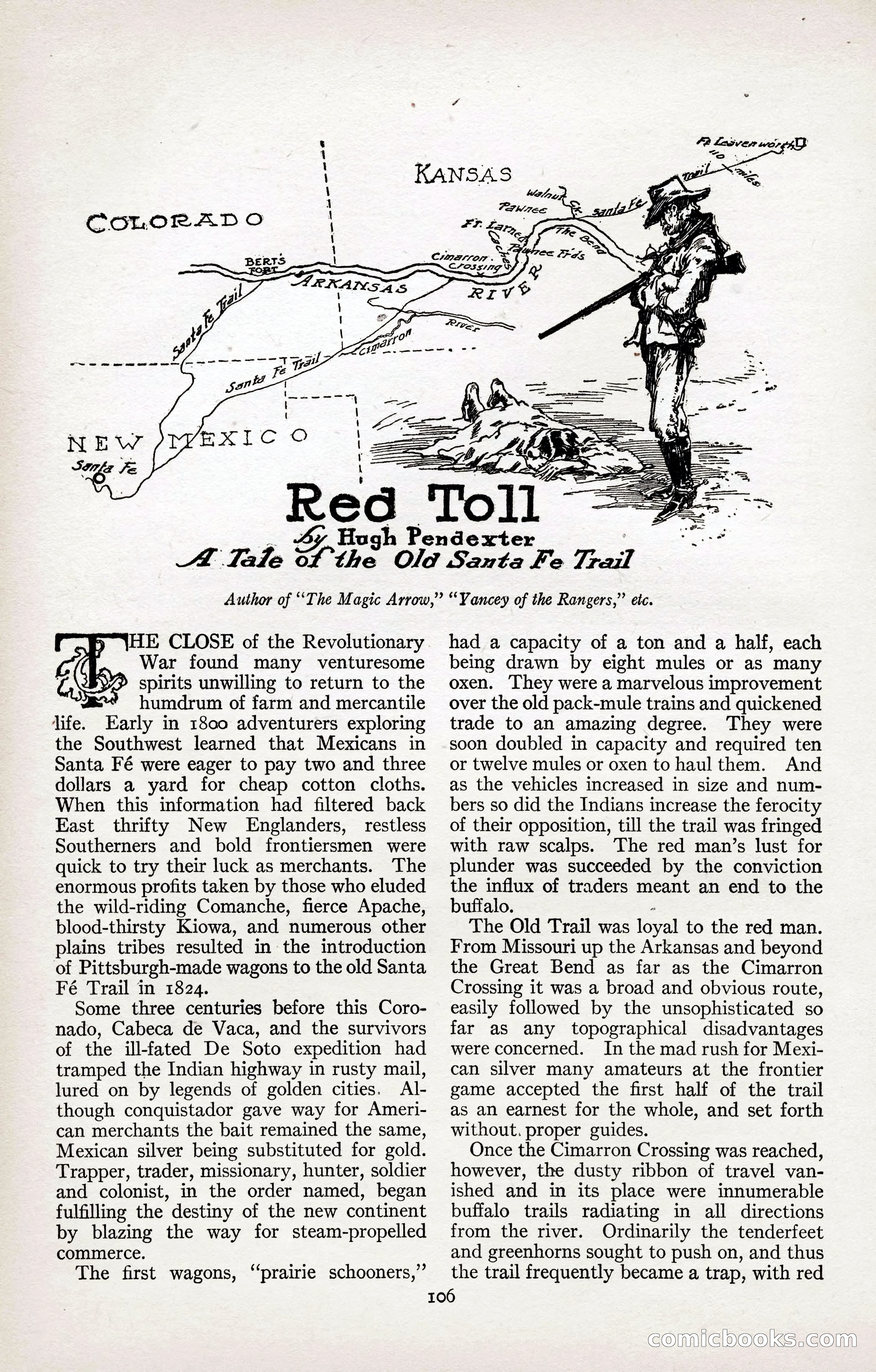 Adventure Magazine Cover, April 3, 1918 — page 108 of 194