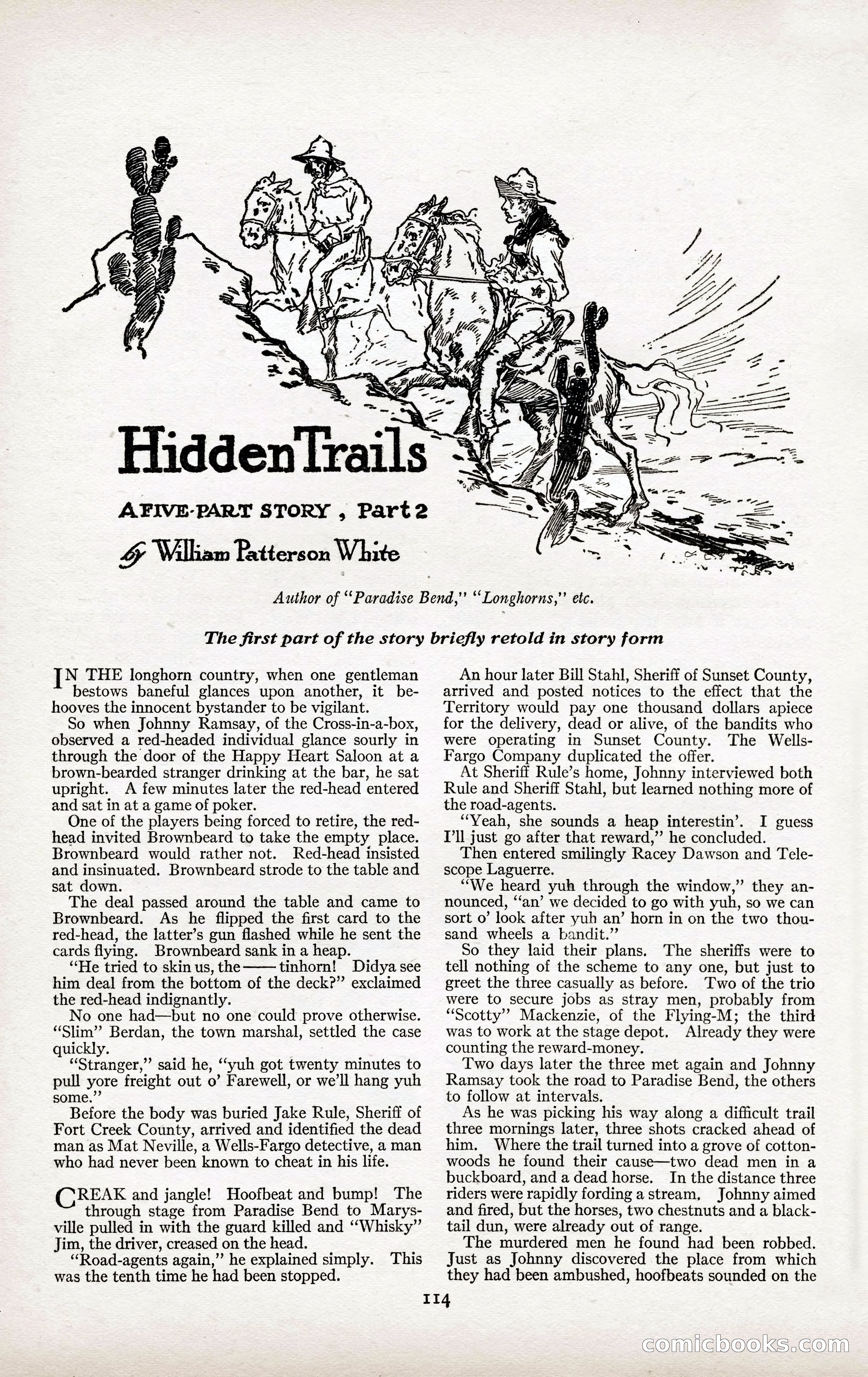 Adventure Magazine Cover, April 3, 1918 — page 116 of 194