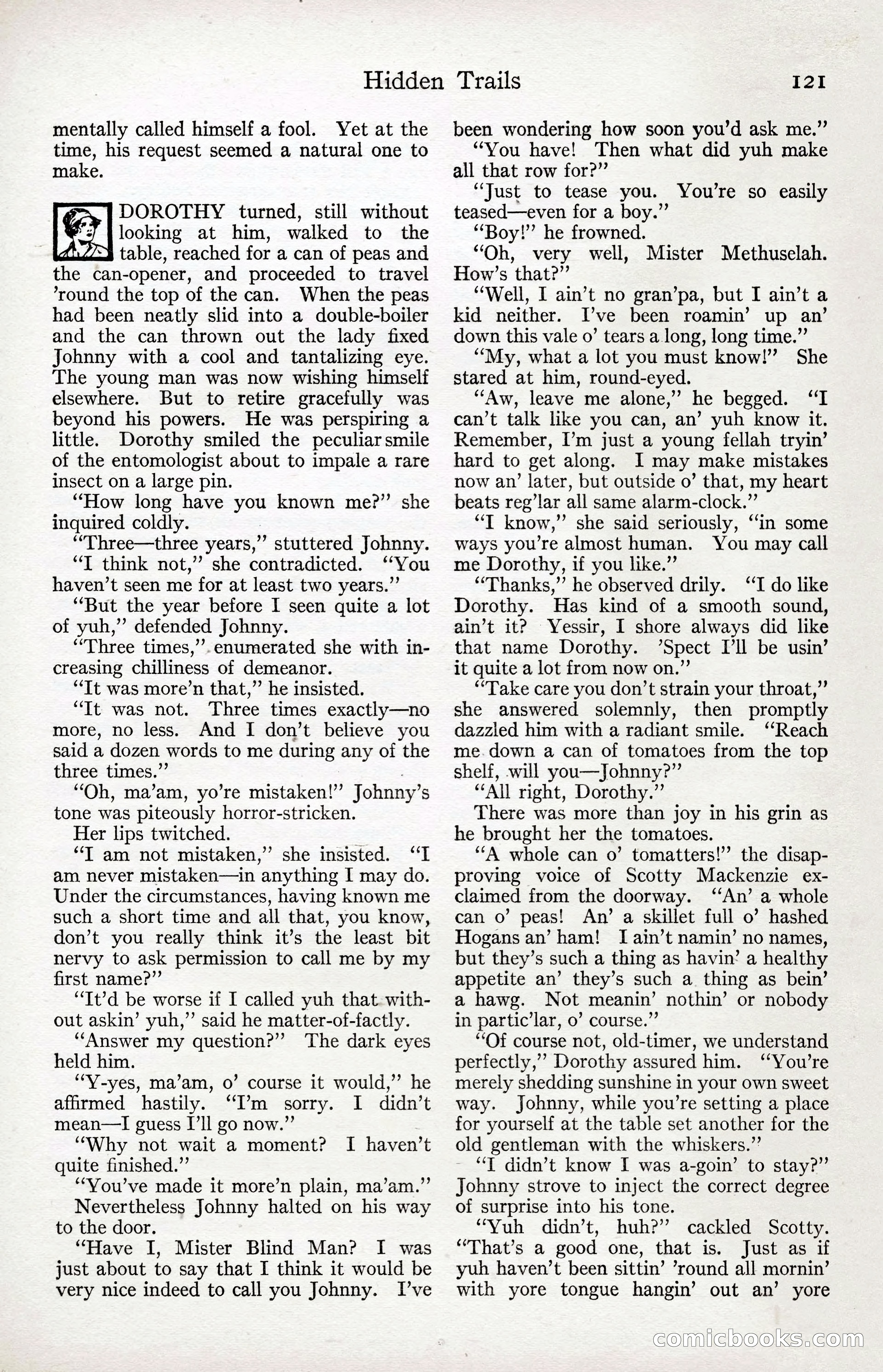 Adventure Magazine Cover, April 3, 1918 — page 123 of 194