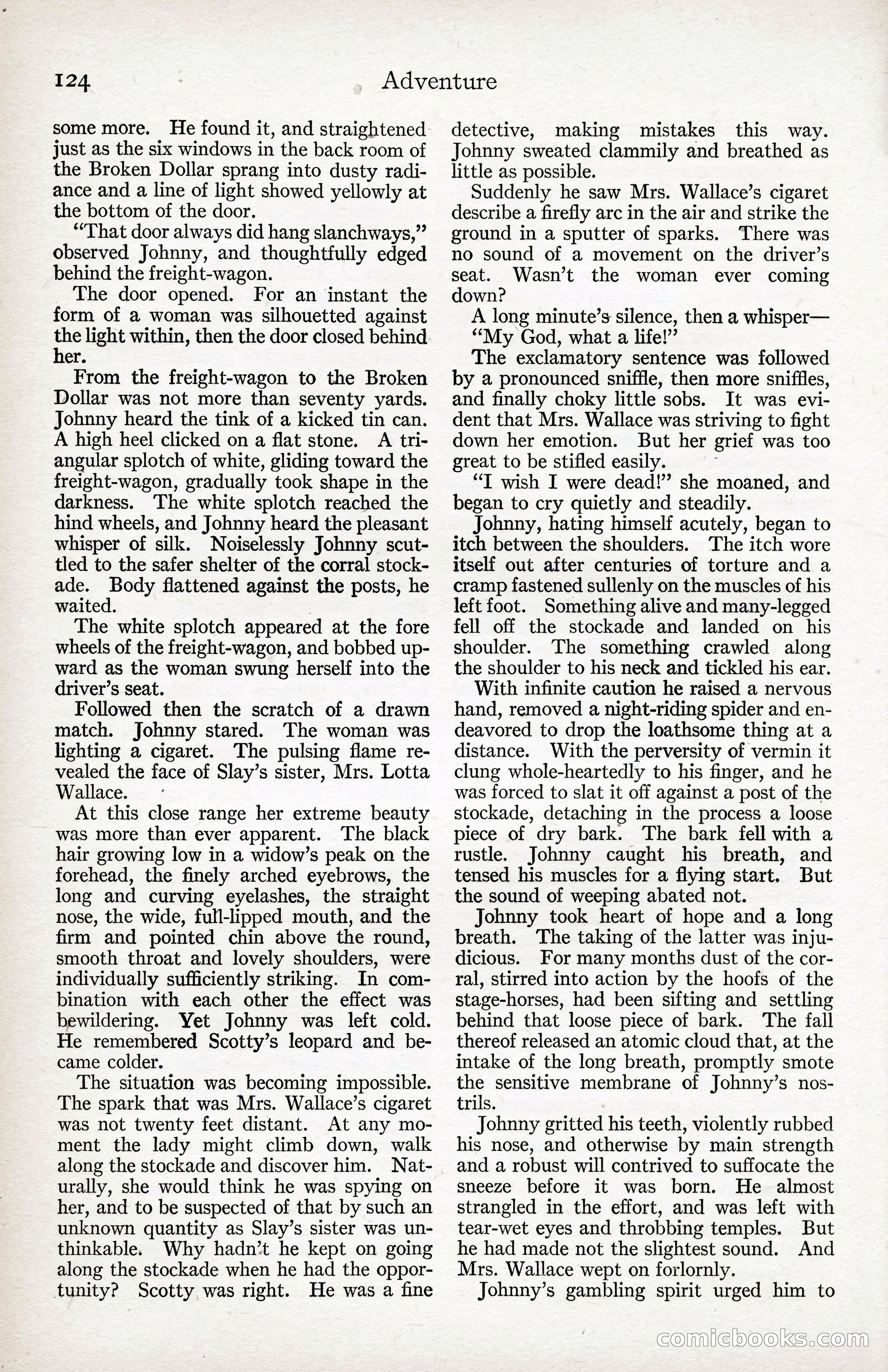 Adventure Magazine Cover, April 3, 1918 — page 126 of 194