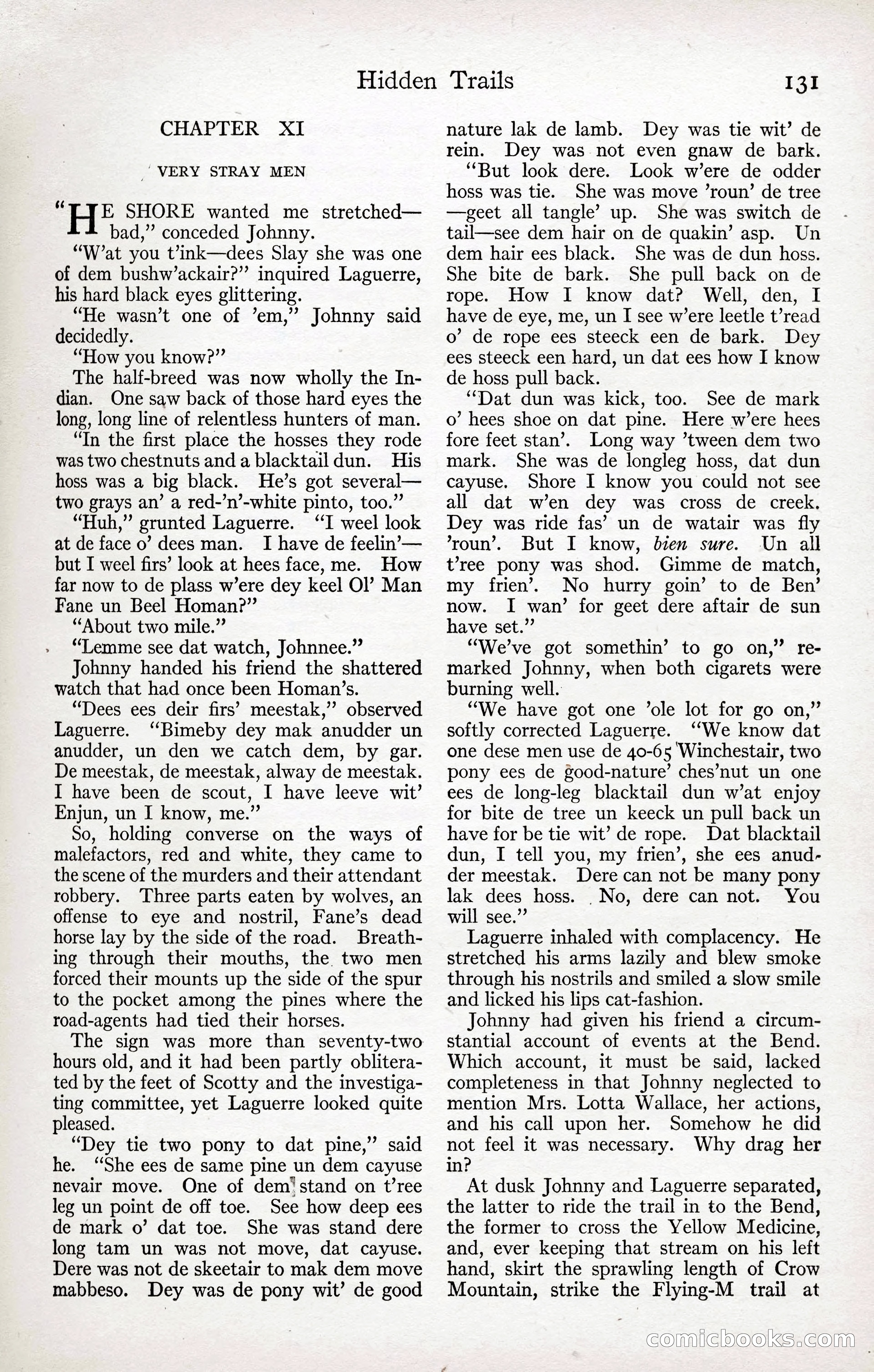 Adventure Magazine Cover, April 3, 1918 — page 133 of 194