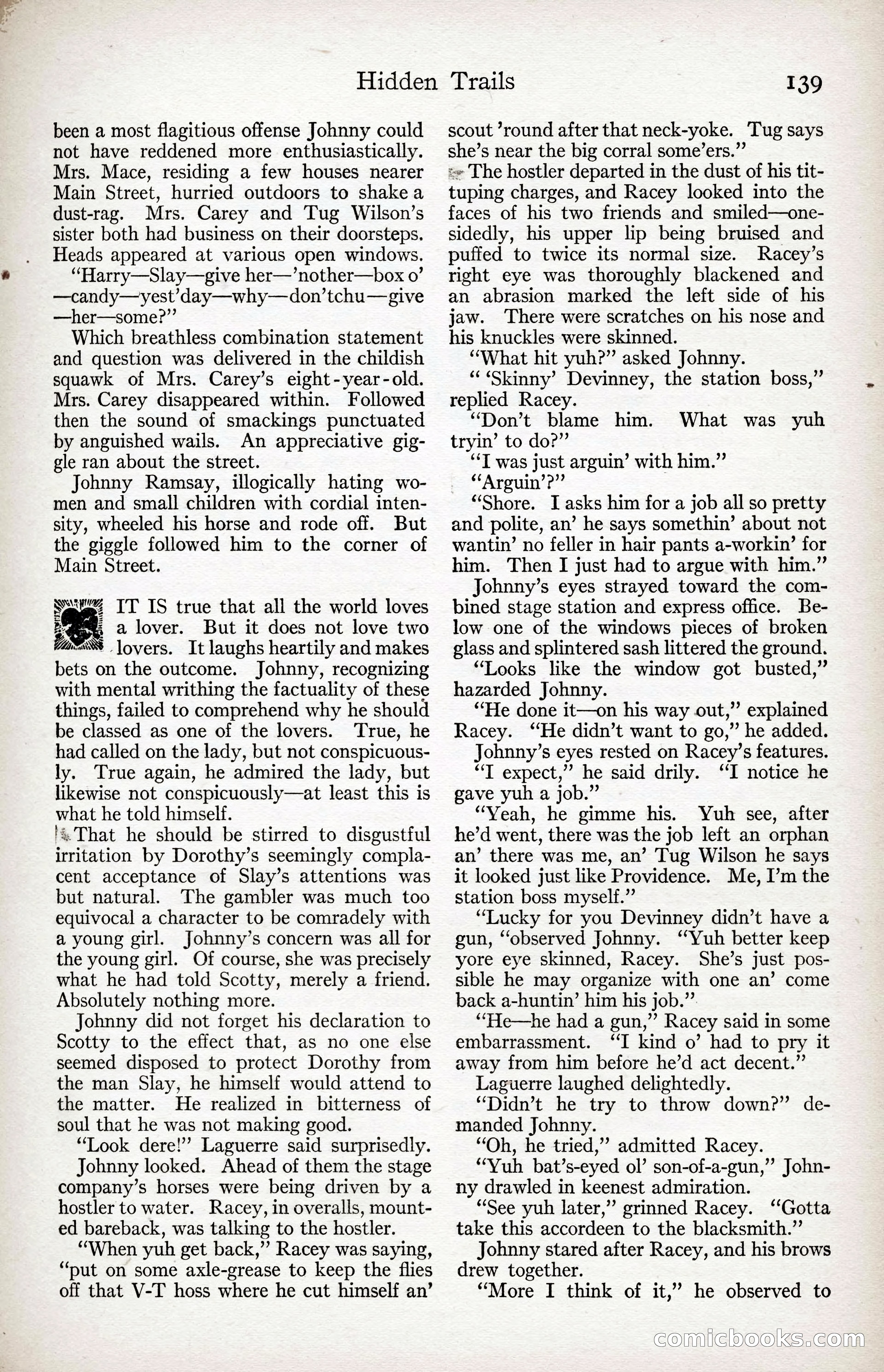 Adventure Magazine Cover, April 3, 1918 — page 141 of 194