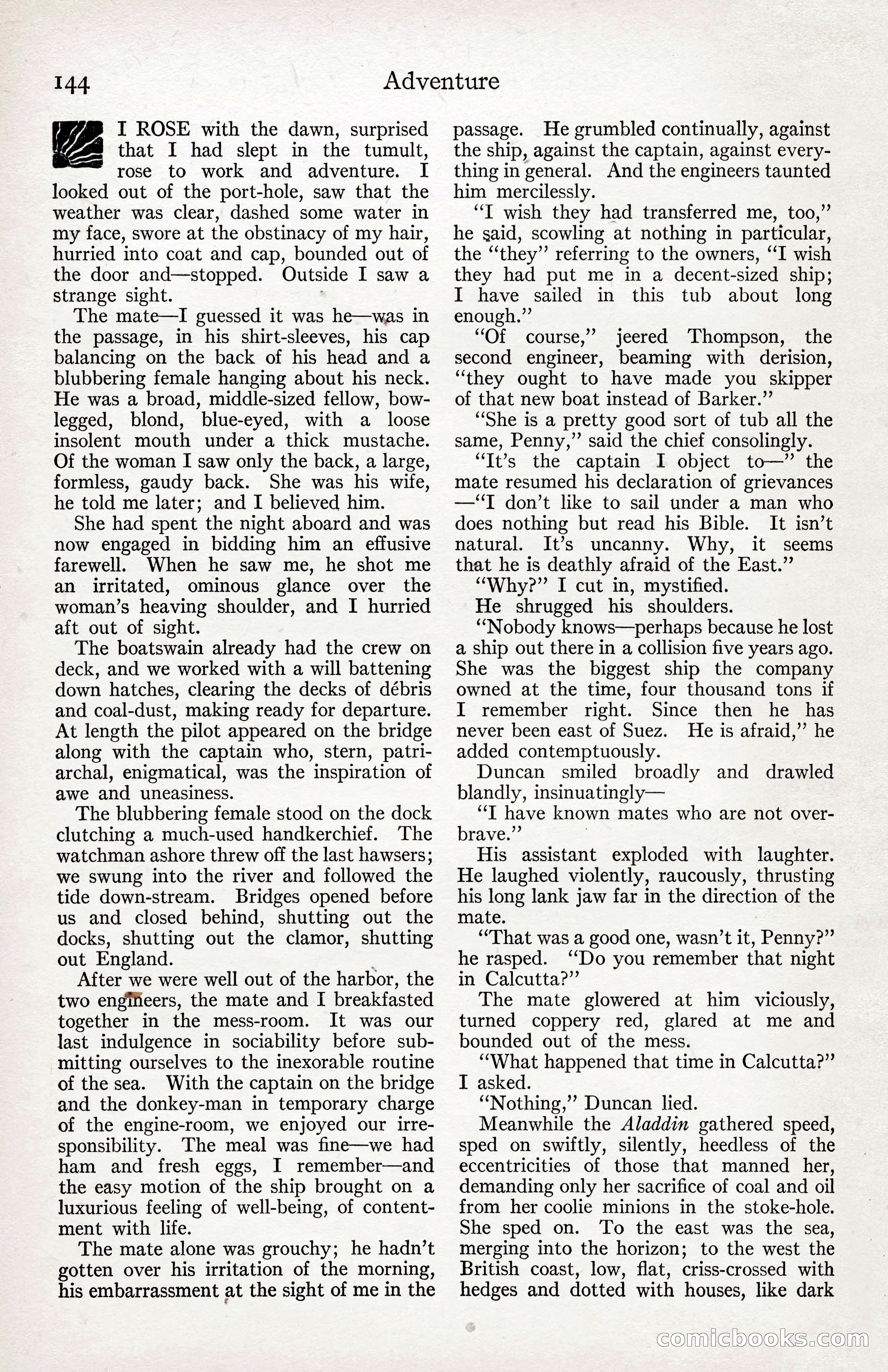 Adventure Magazine Cover, April 3, 1918 — page 146 of 194